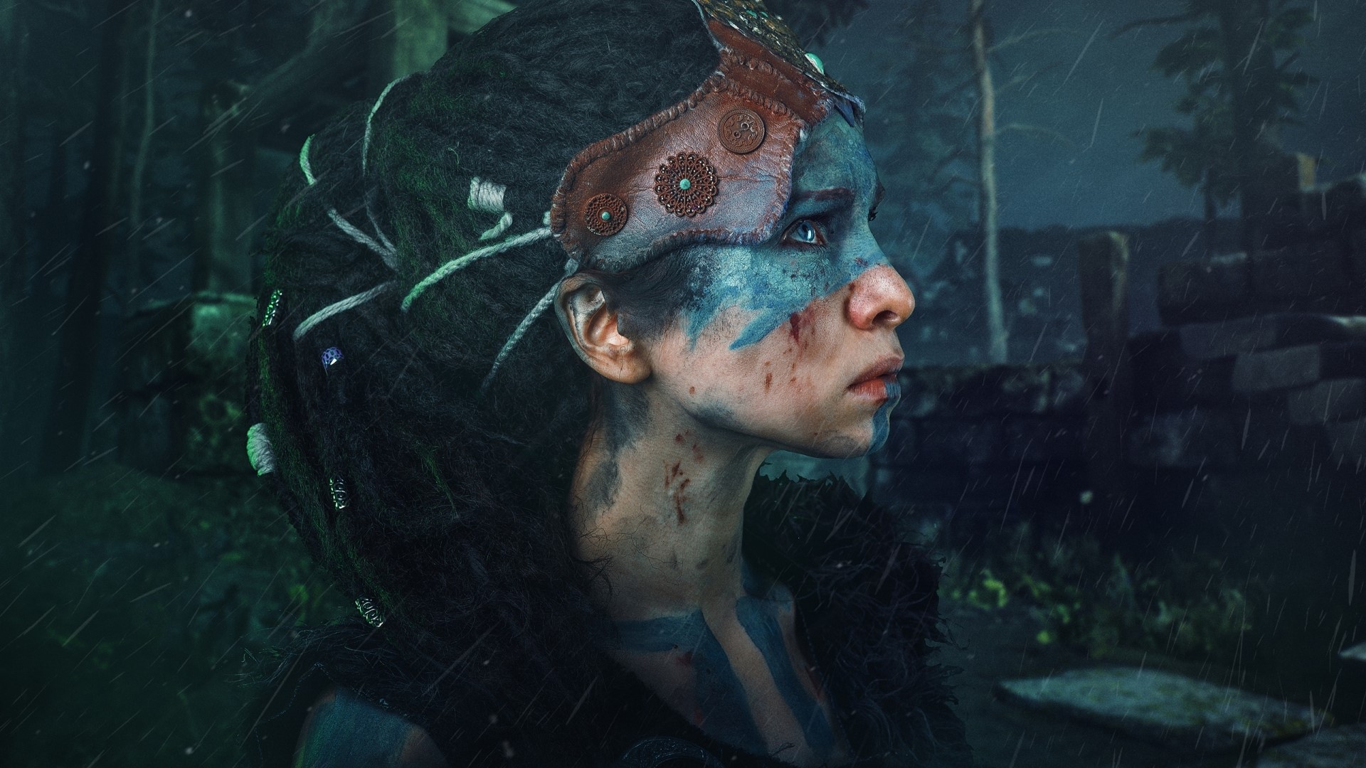 Senua from Hellblade Senuas Sacrifice Cosplay HD Wallpaper
