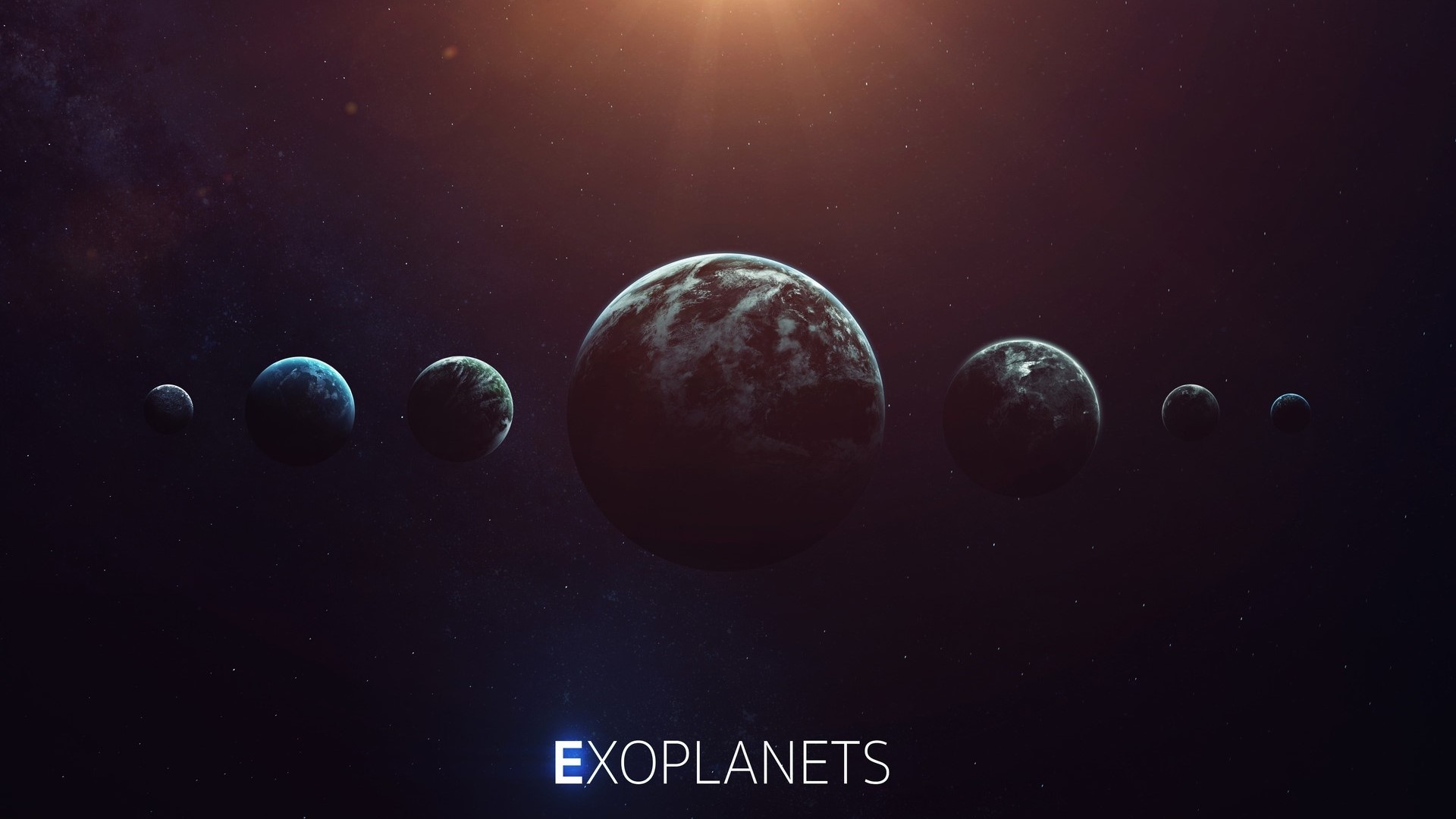 Exoplanets in deep space HD Wallpaper