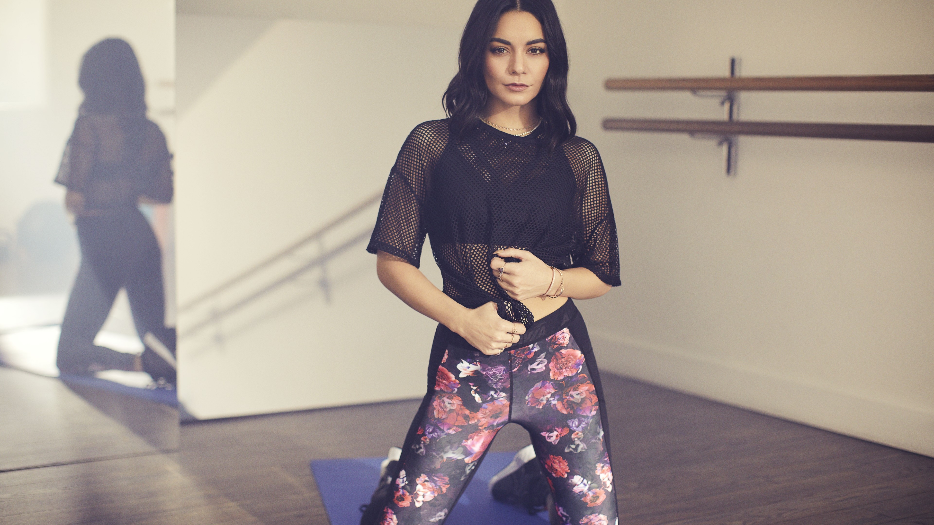 Vanessa Hudgens in a dance studio HD Wallpaper