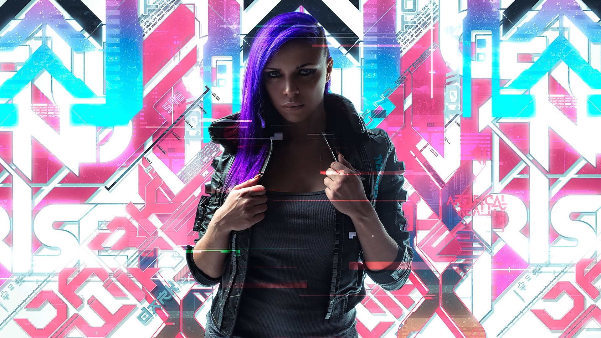 Woman from Cyberpunk 2077 HD Wallpaper