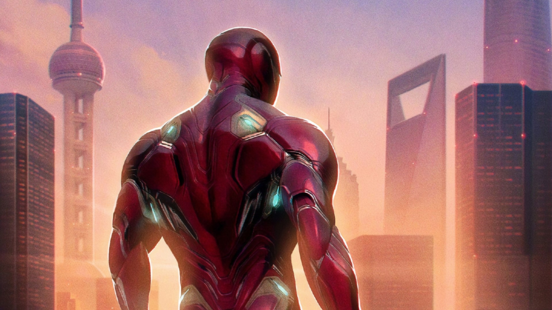 Iron Man from Avengers Endgame in Shanghai HD Wallpaper