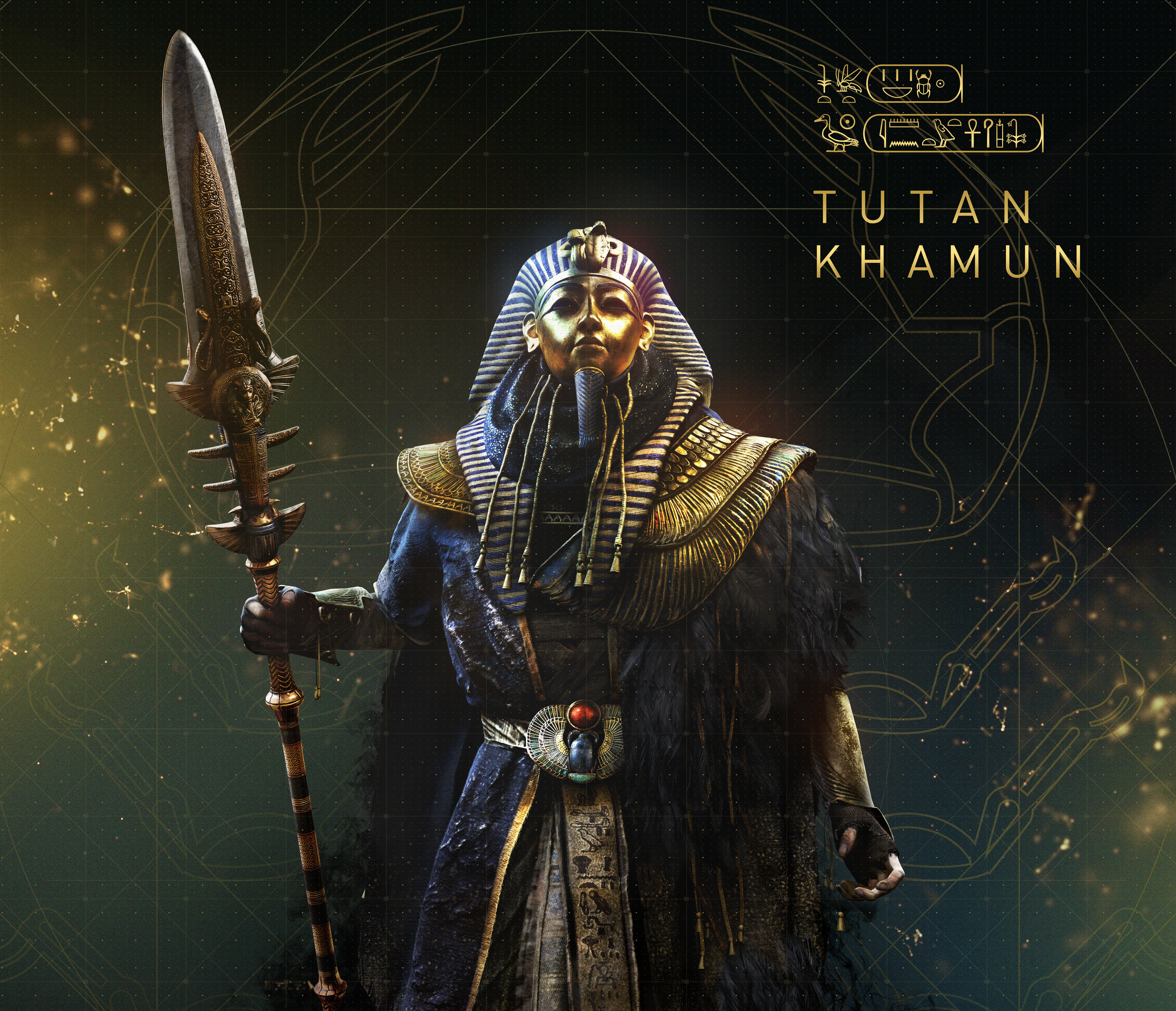 Tutankhamun from Assassin's Creed: Origins HD Wallpaper