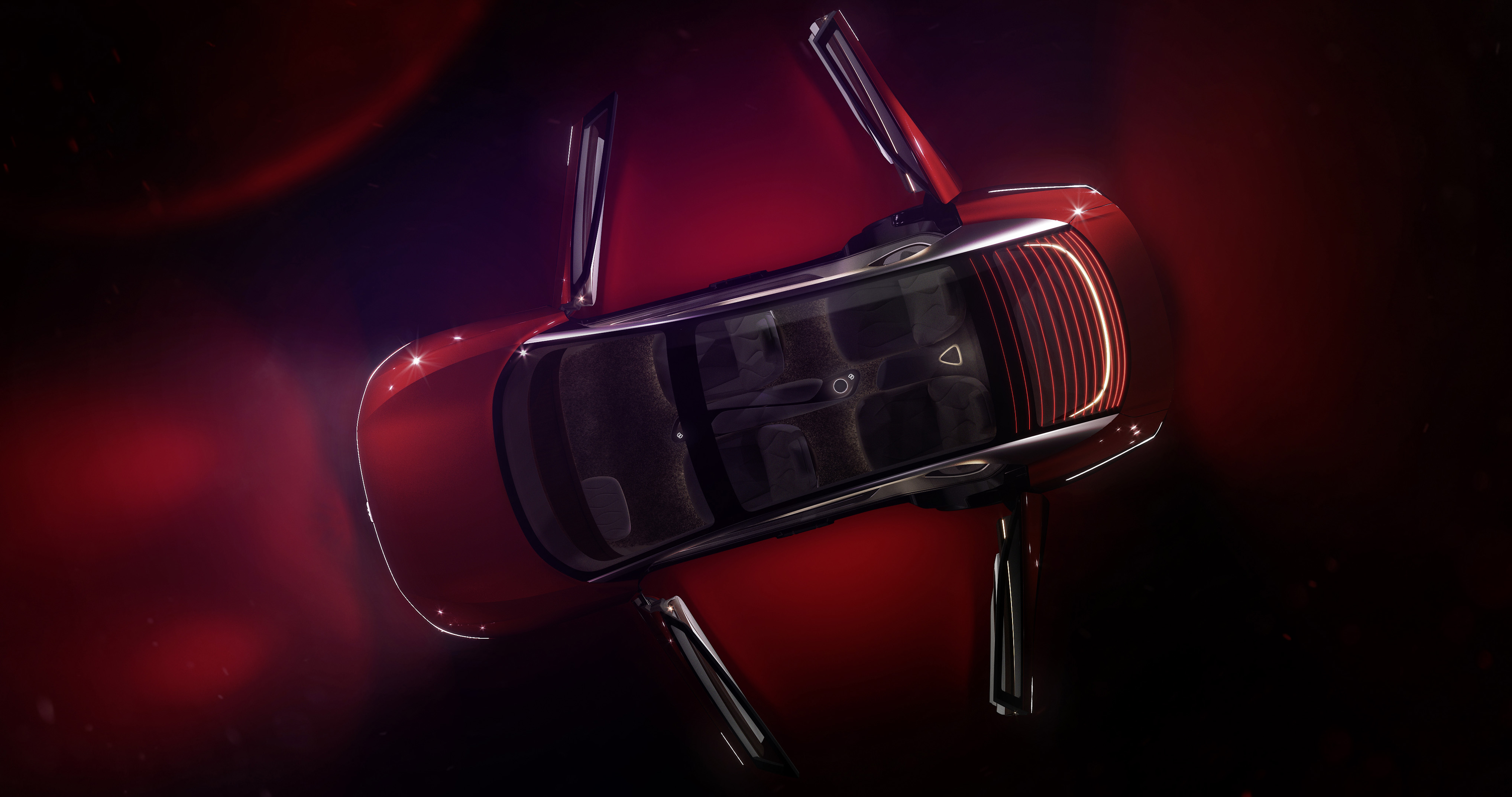 4K Volkswagen I.D. Vizzion concept car HD Wallpaper