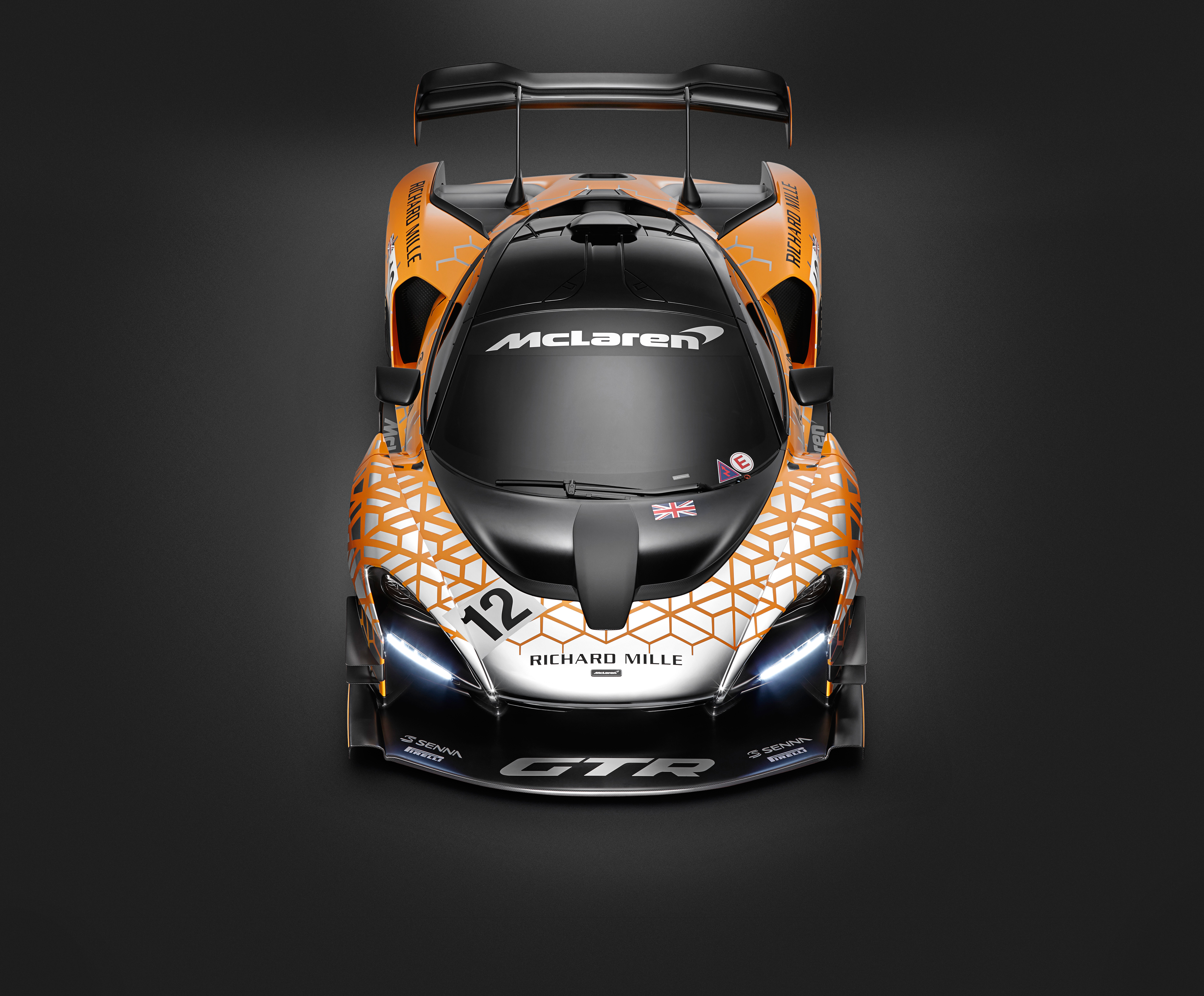 McLaren Senna GTR Concept car with number 12 HD Wallpaper