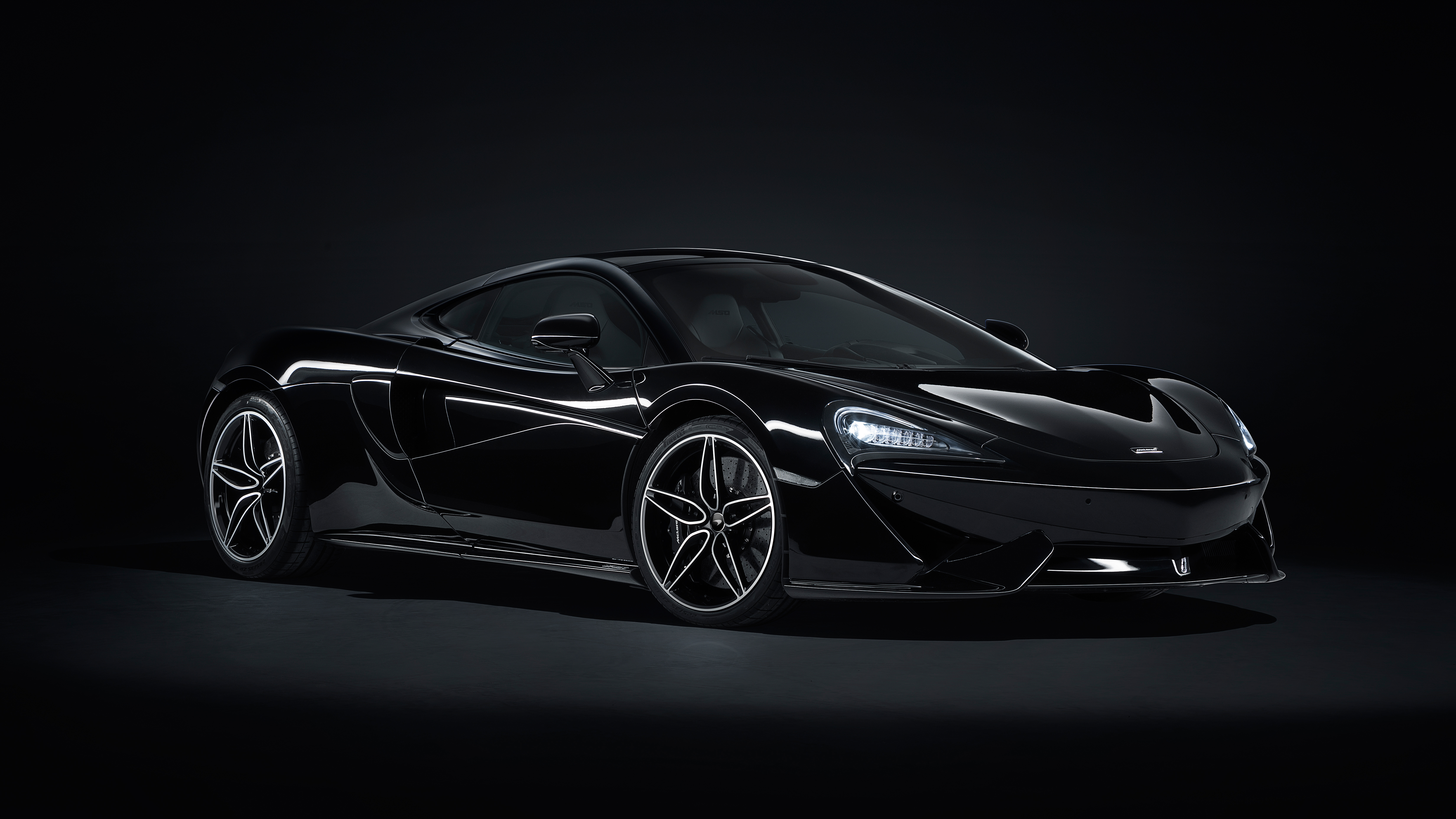 Black McLaren 570GT MSO Black Collection 4K HD Wallpaper