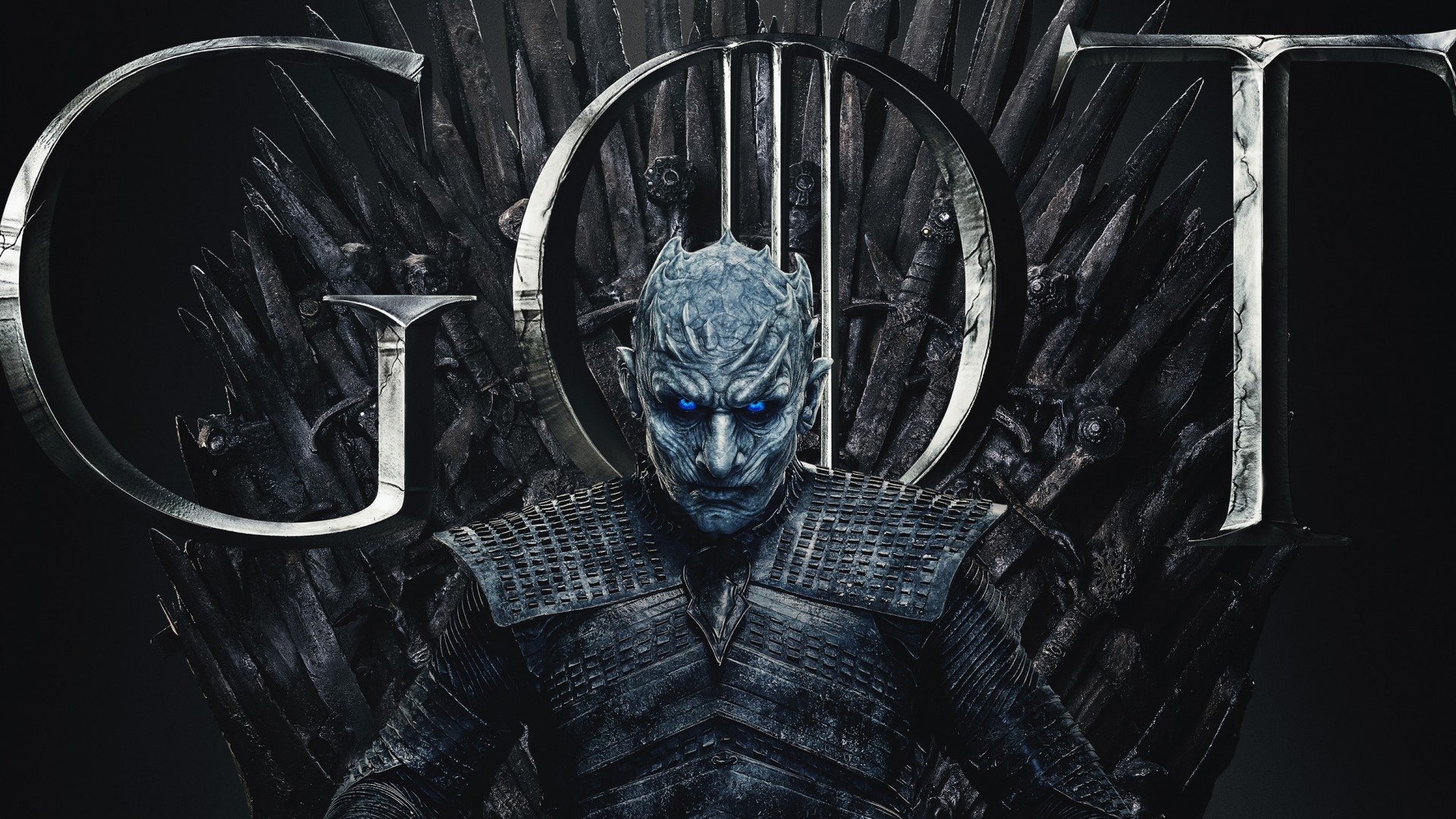Night King from Game of Thrones on the Iron Throne HD Wallpaper