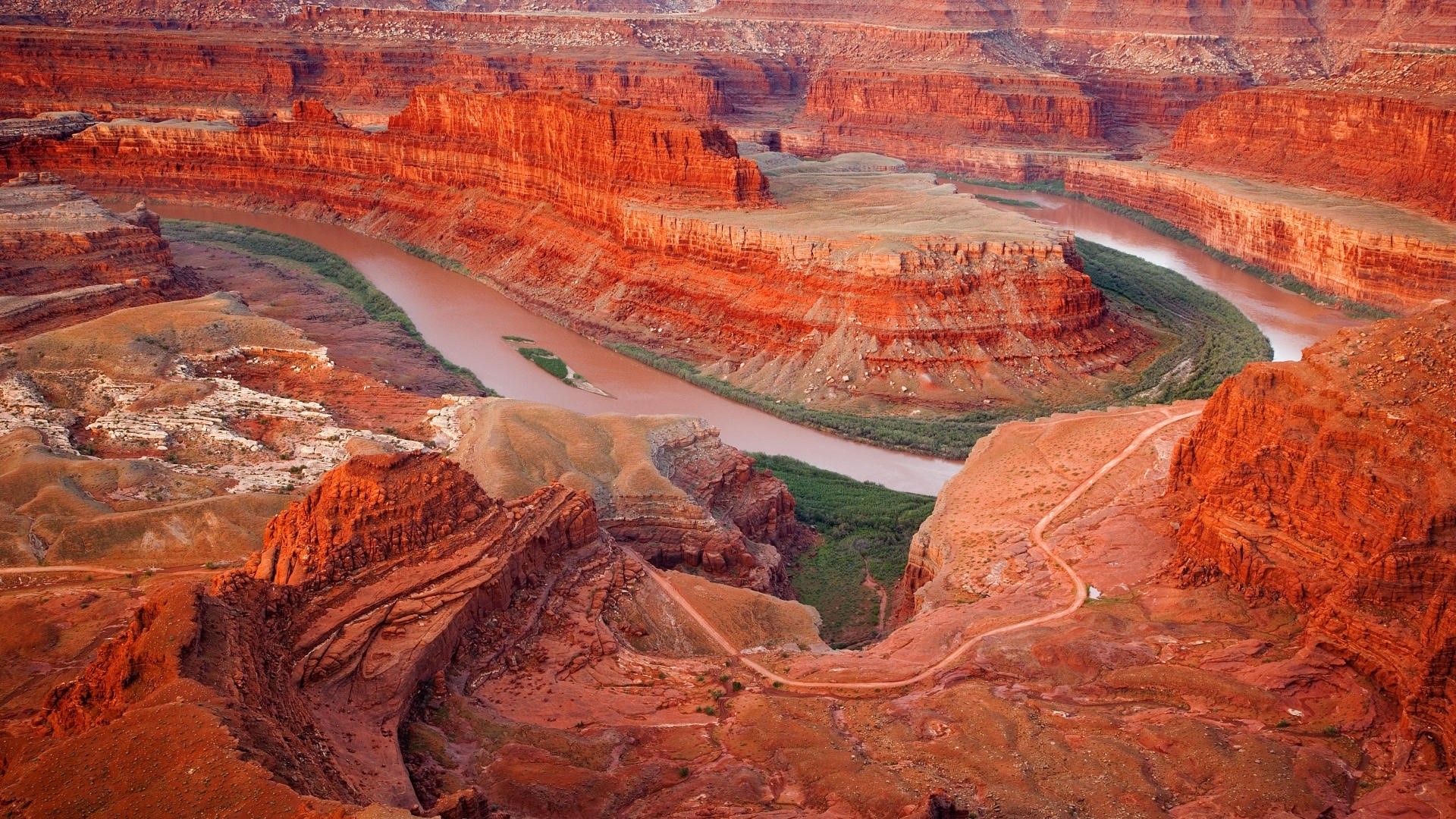 Horseshoe Bend Canyon with Colorado River HD Wallpaper