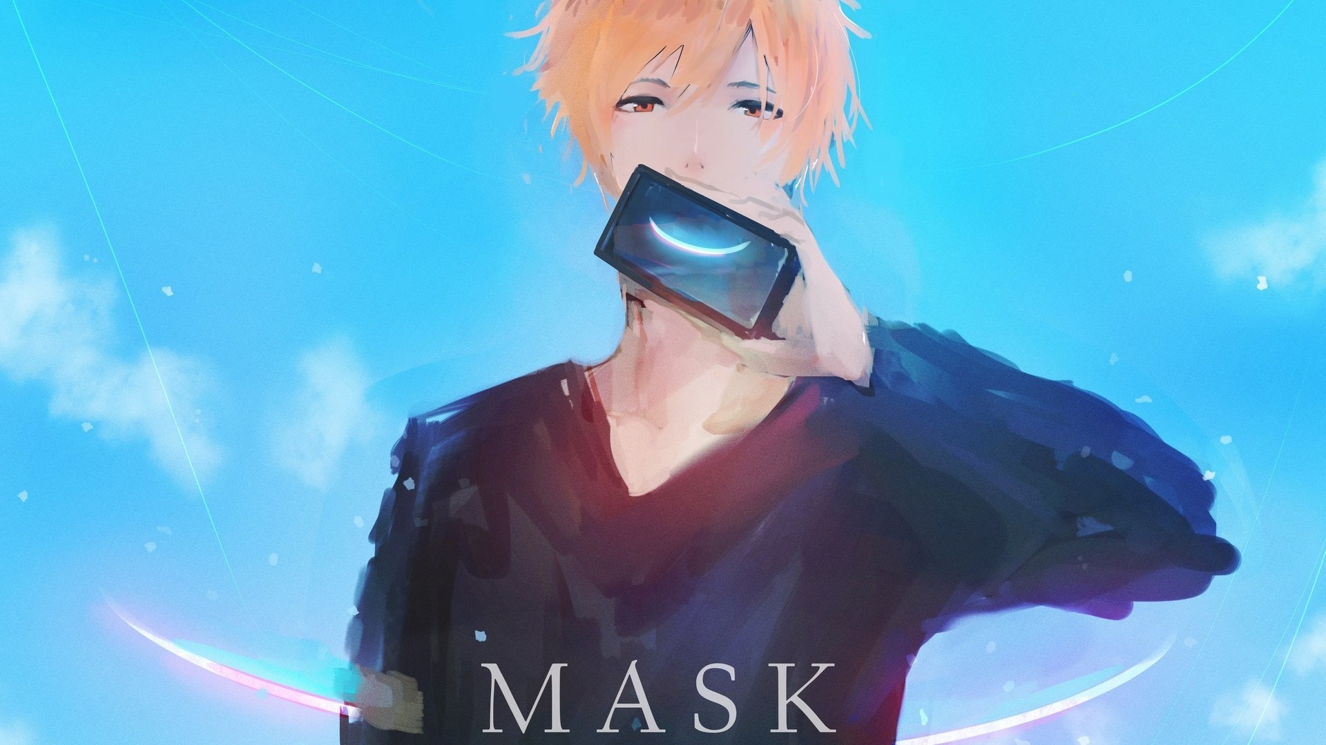 Aoi Ogata with a mask HD Wallpaper