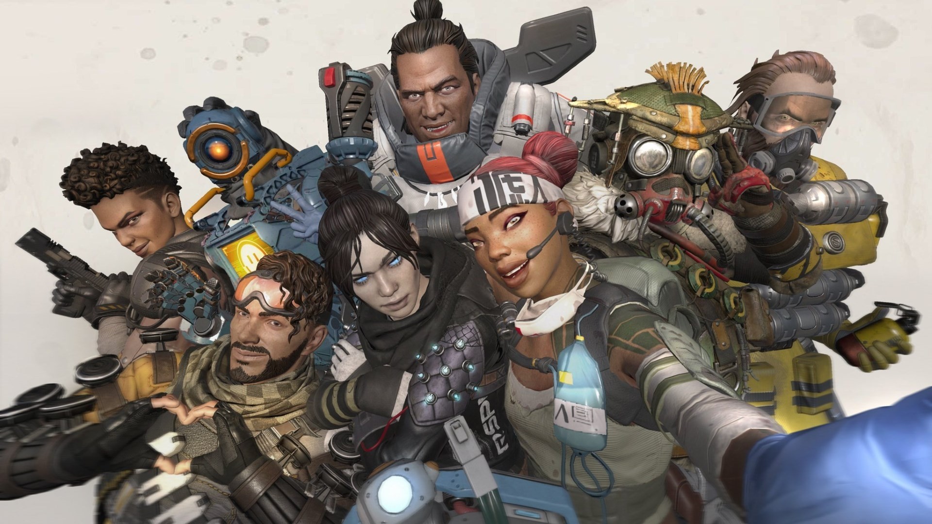 Apex Legends characters posing together HD Wallpaper