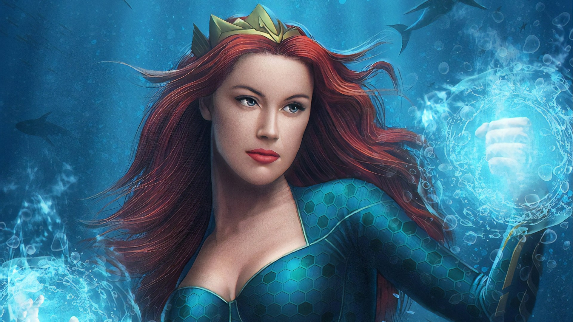 Mera from Aquaman using water magic HD Wallpaper
