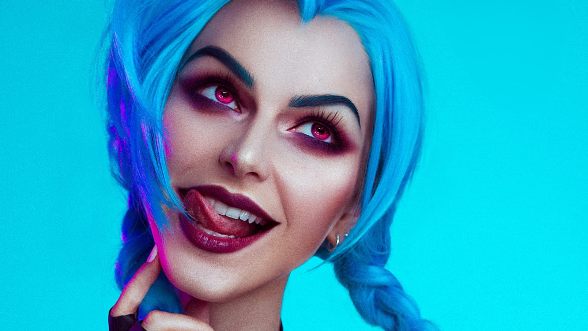 Jinx from League of Legends Cosplay HD Wallpaper