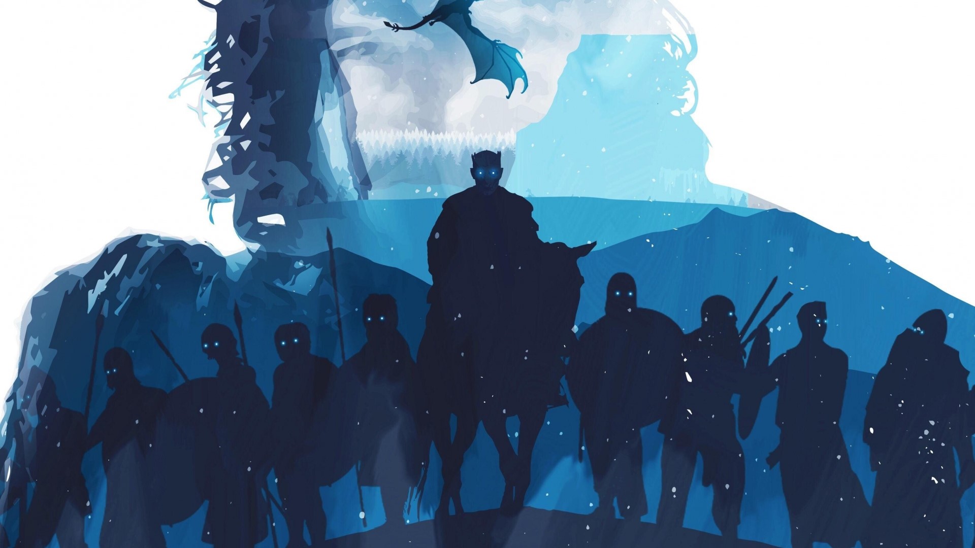 Game of Thrones: Night King and Army HD Wallpaper