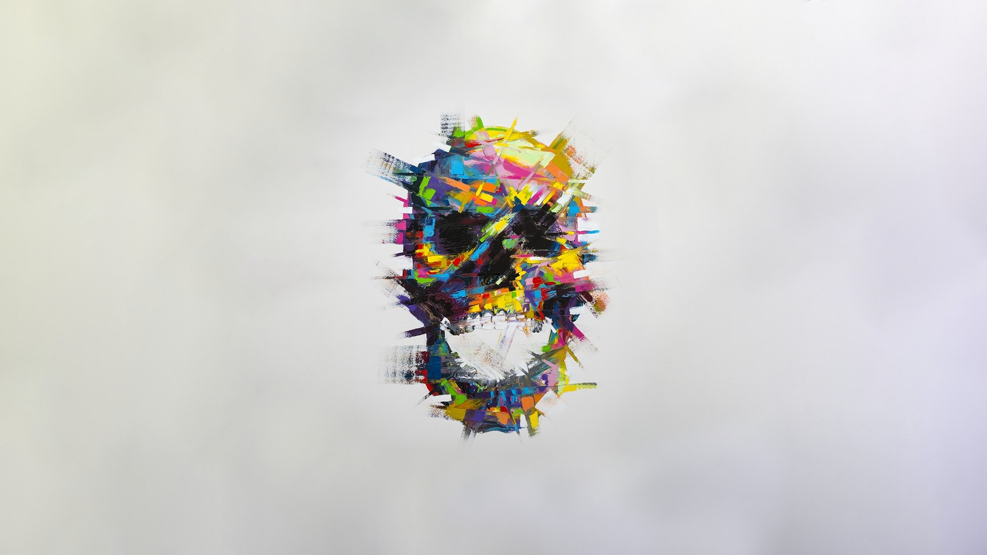 Abstract Skull Art HD Wallpaper