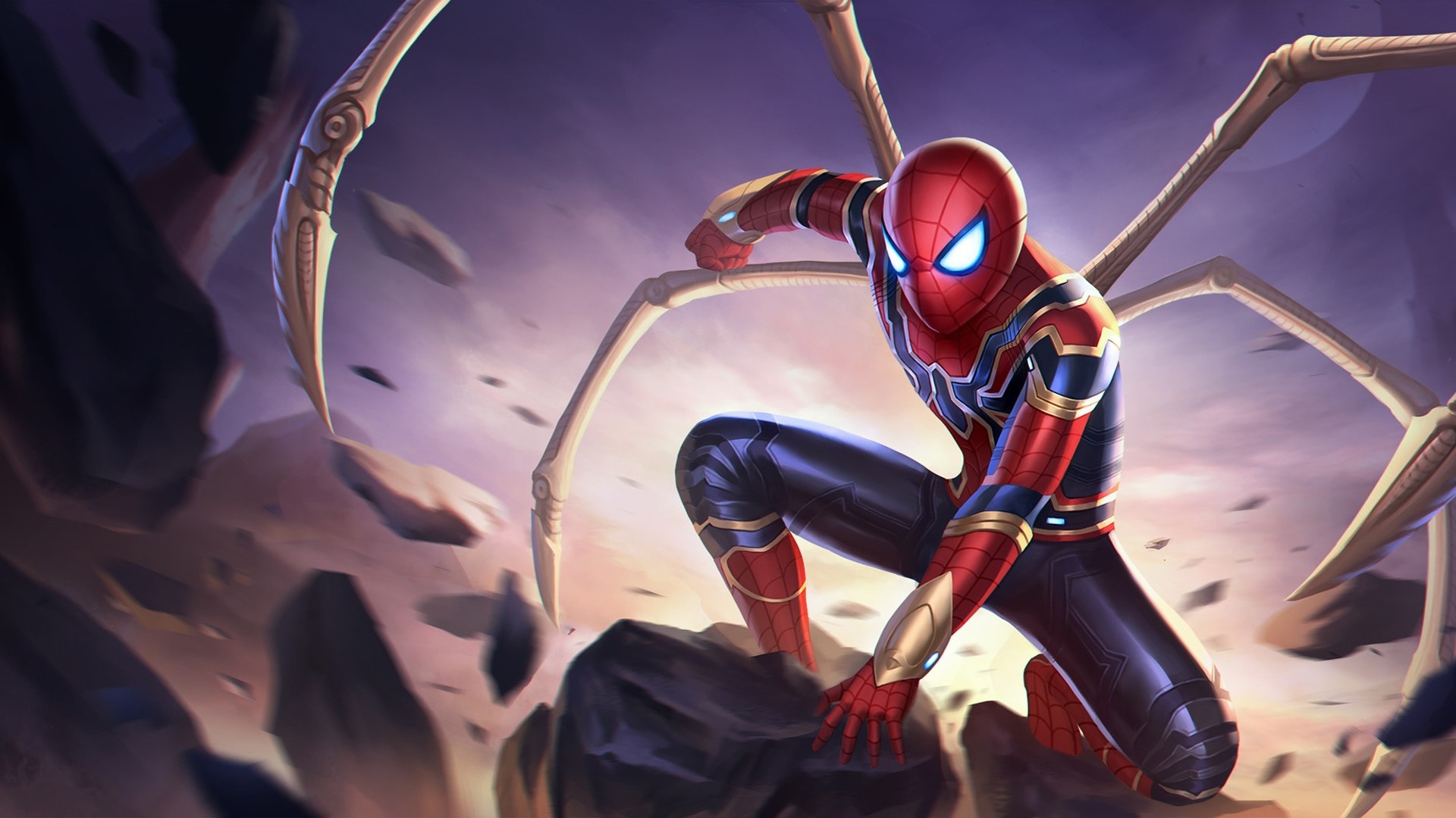 Spider-Man from Avengers Infinity War HD Wallpaper