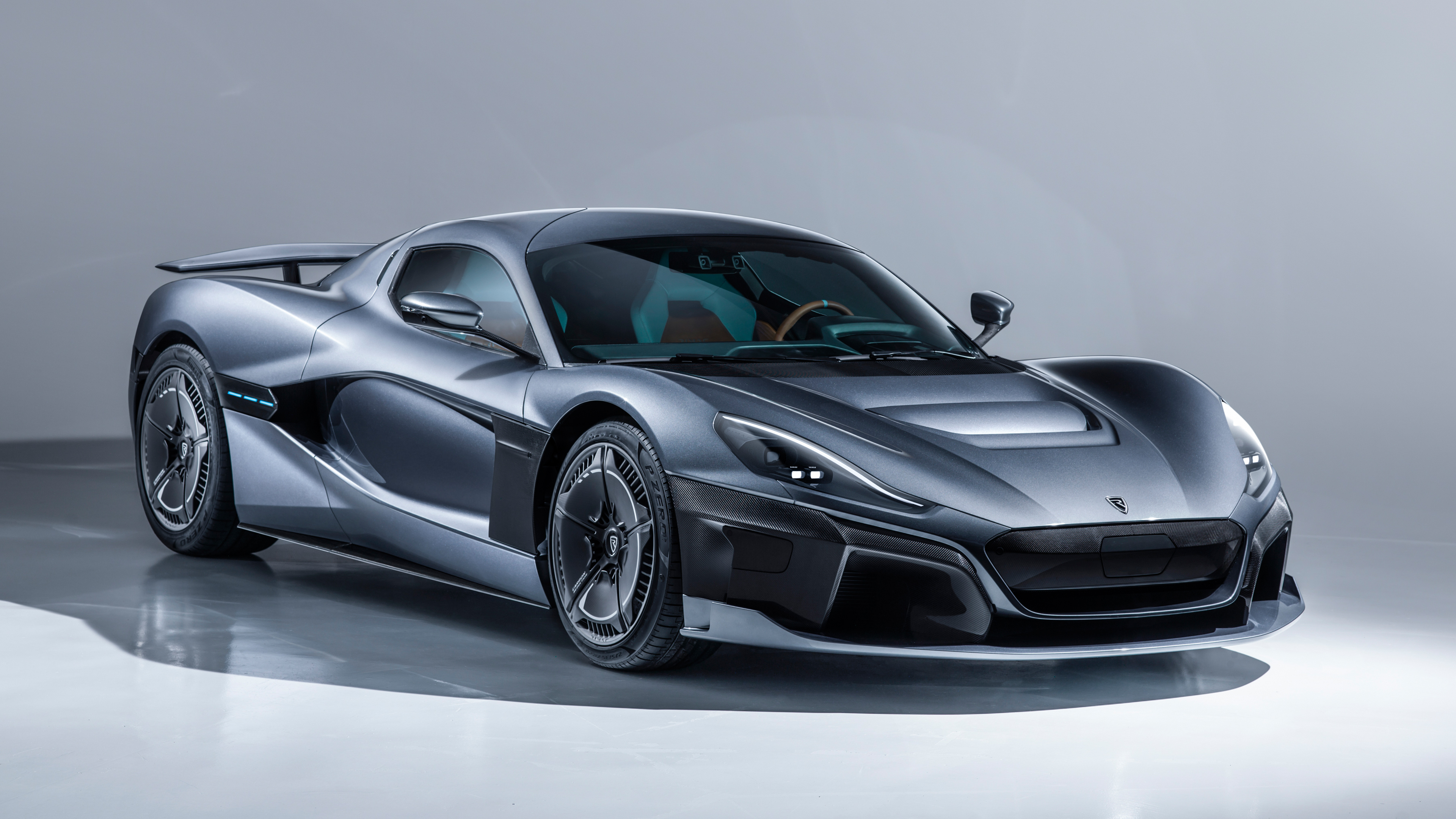 Rimac C-Two electric hypercar at Geneva Motor Show 4K HD Wallpaper
