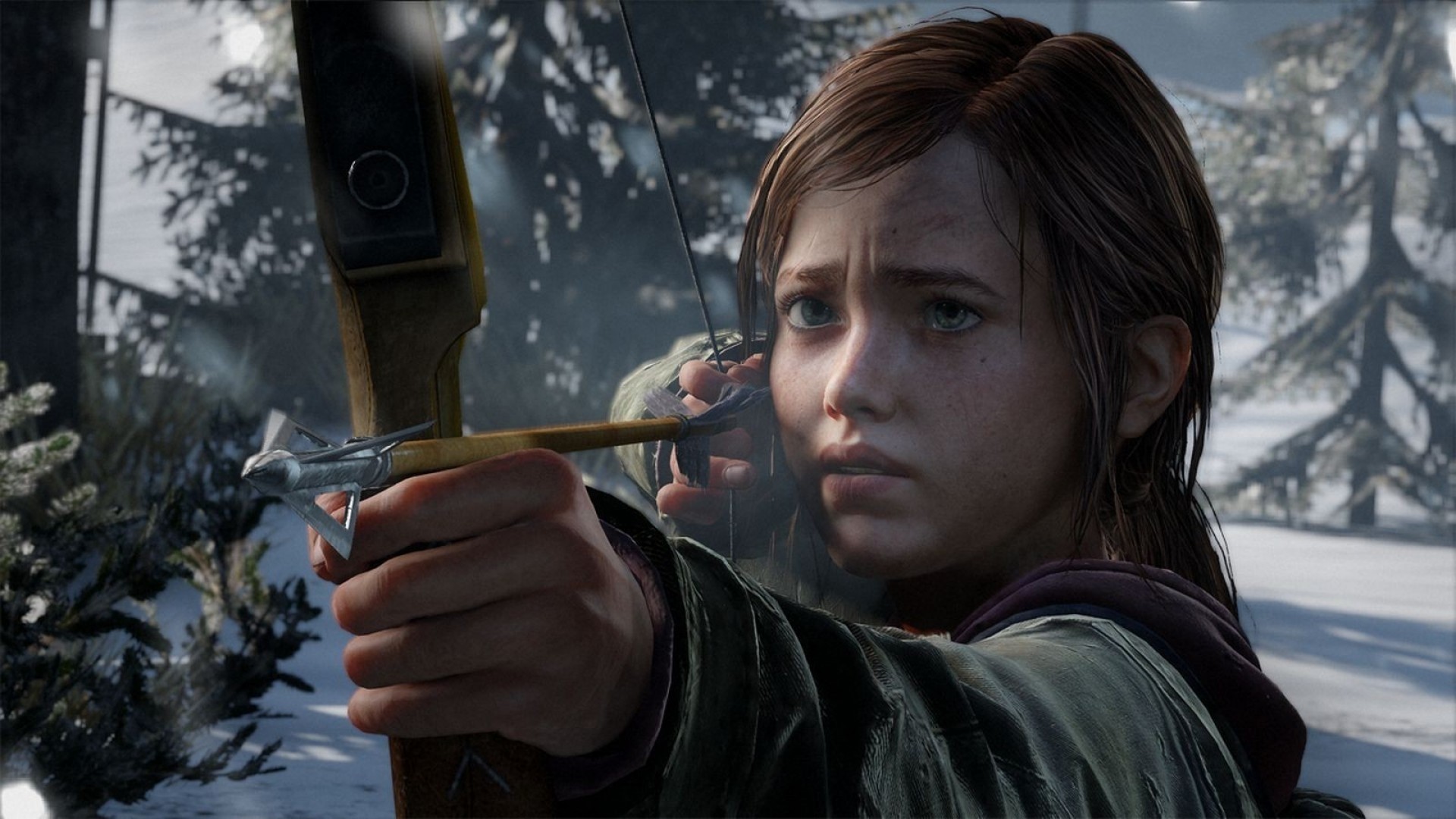 Ellie from The Last of Us with a bow HD Wallpaper