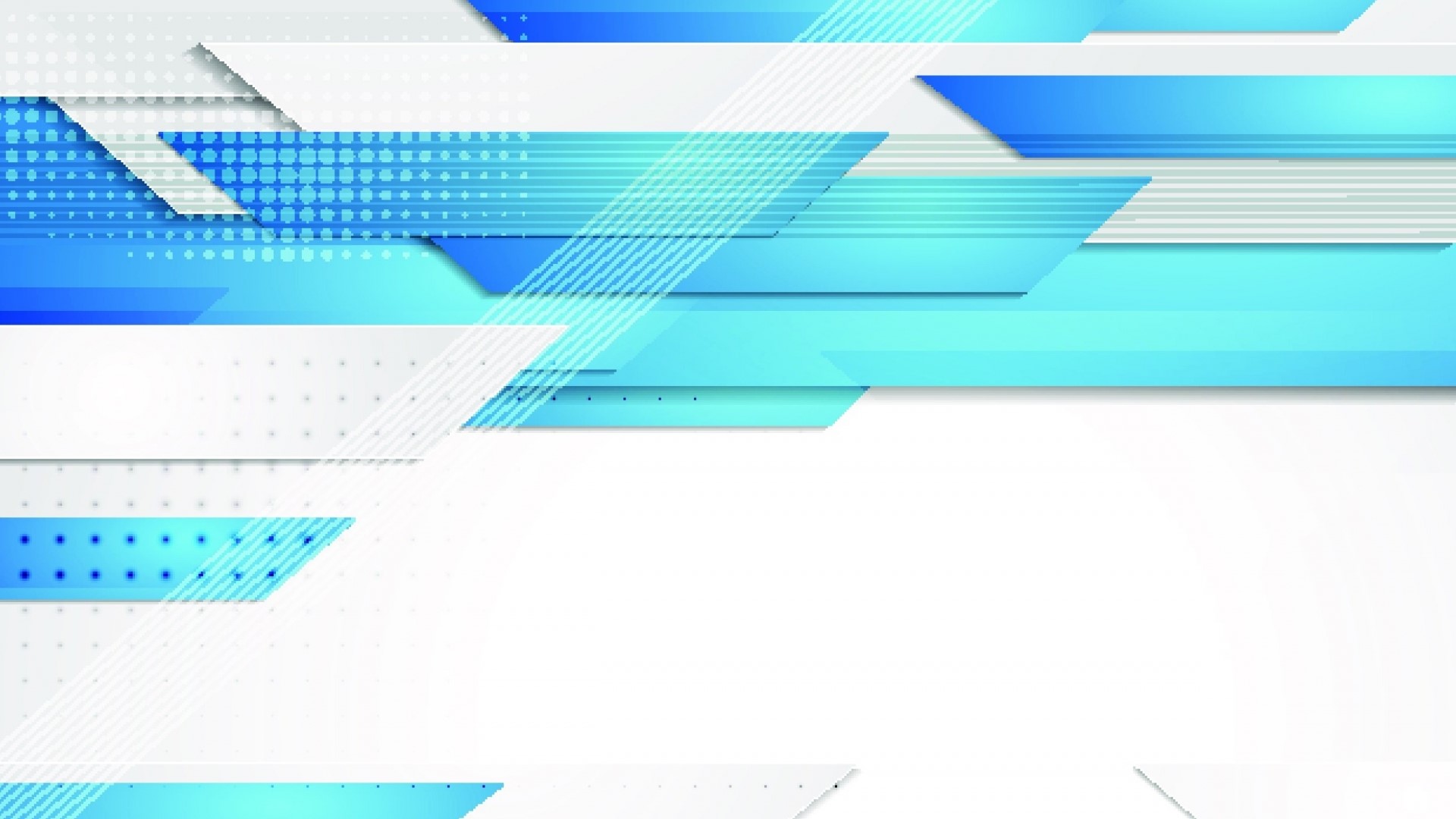 Abstract Blue and White Geometric Shapes HD Wallpaper