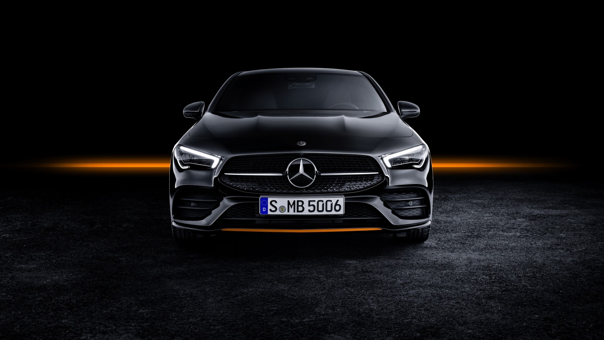 Mercedes-Benz CLA Front View HD Wallpaper