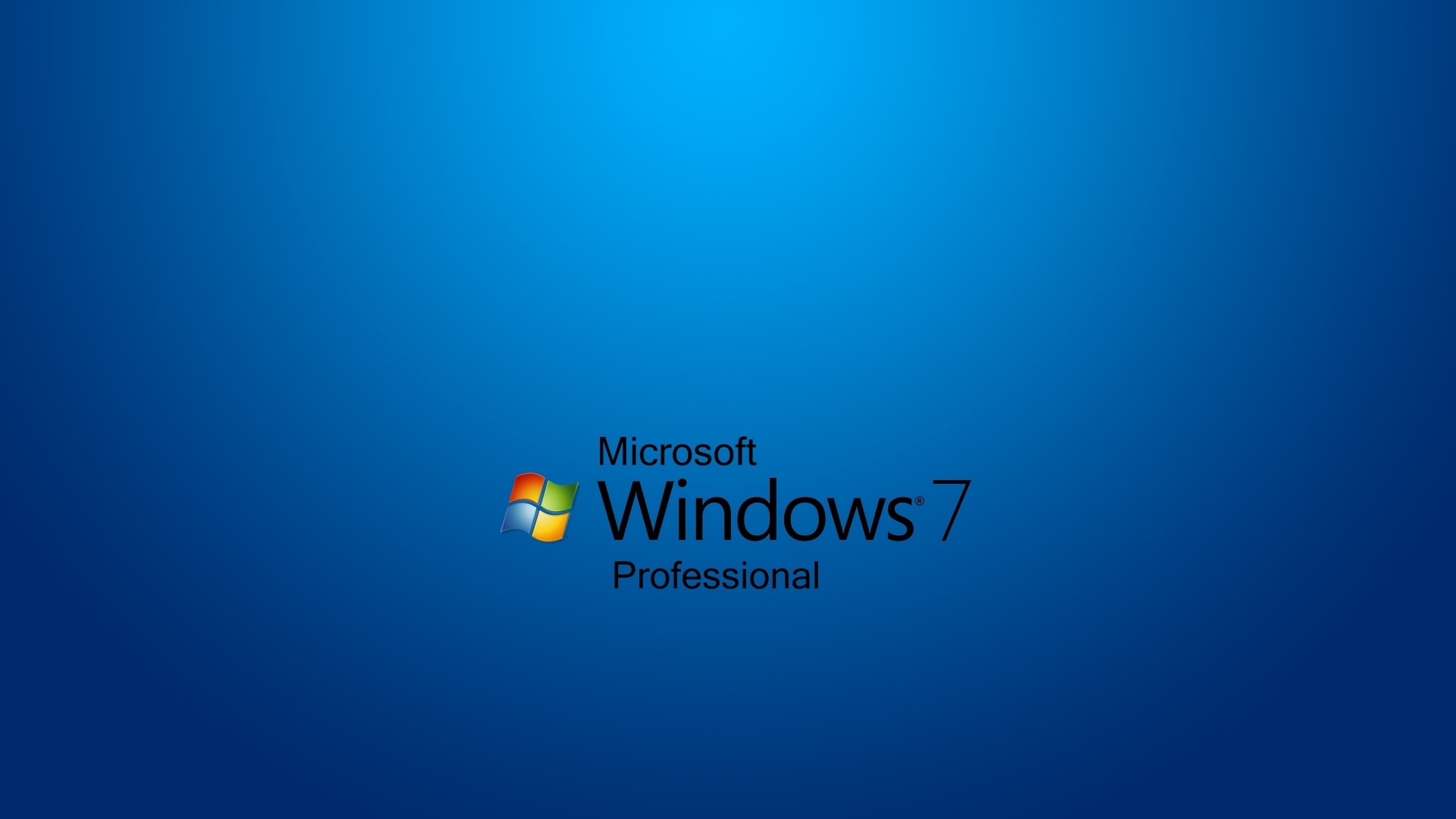 Microsoft Windows 7 Professional logo HD Wallpaper