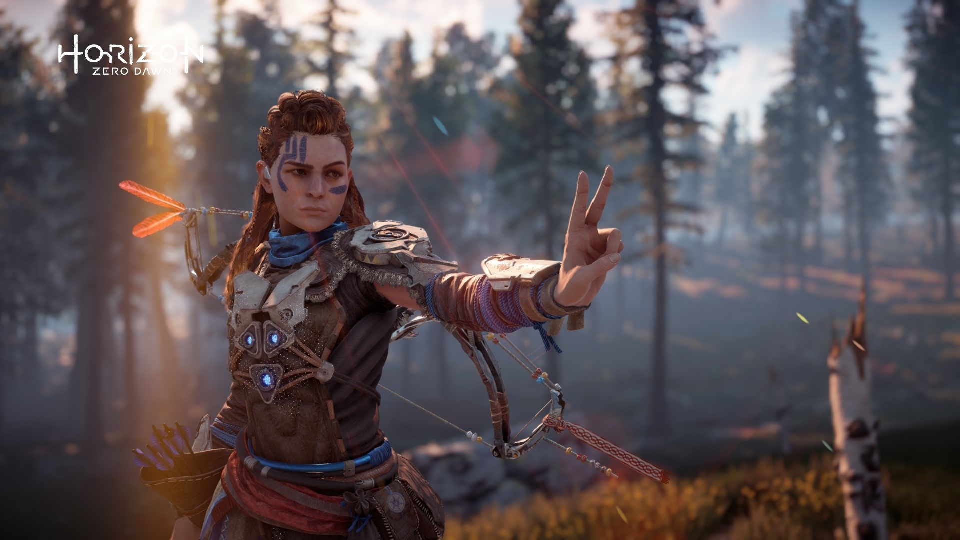 Aloy from Horizon Zero Dawn with bow HD Wallpaper