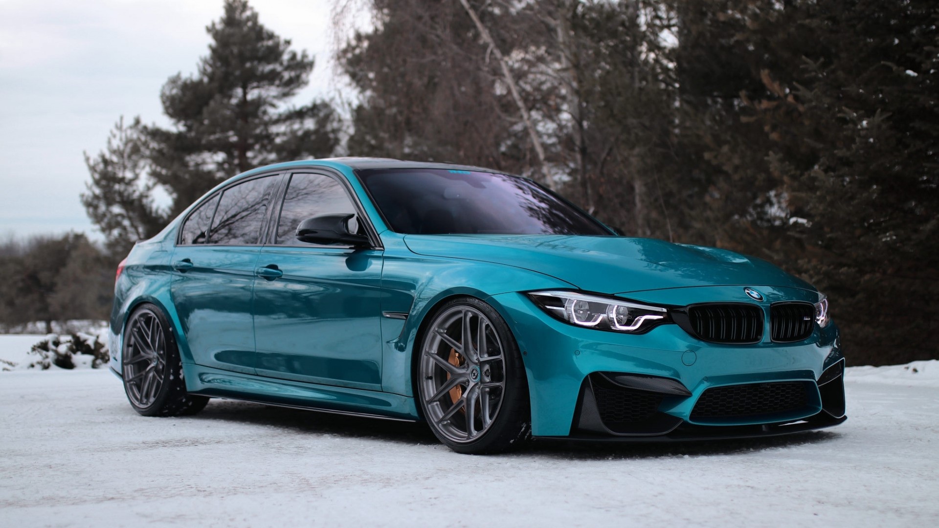 BMW M3 Sedan in Teal HD Wallpaper