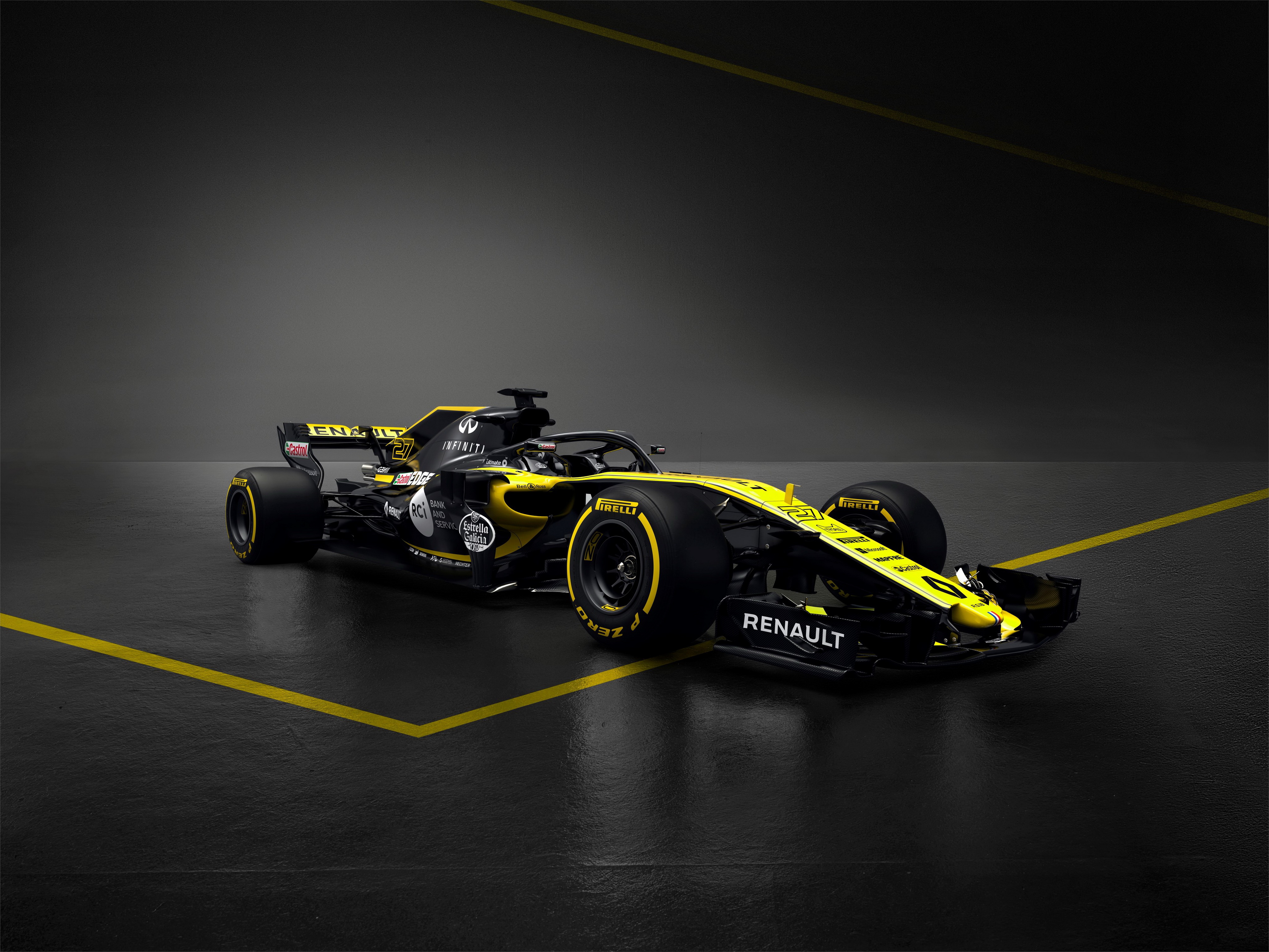 Renault R.S.18 Formula 1 car 4K HD Wallpaper