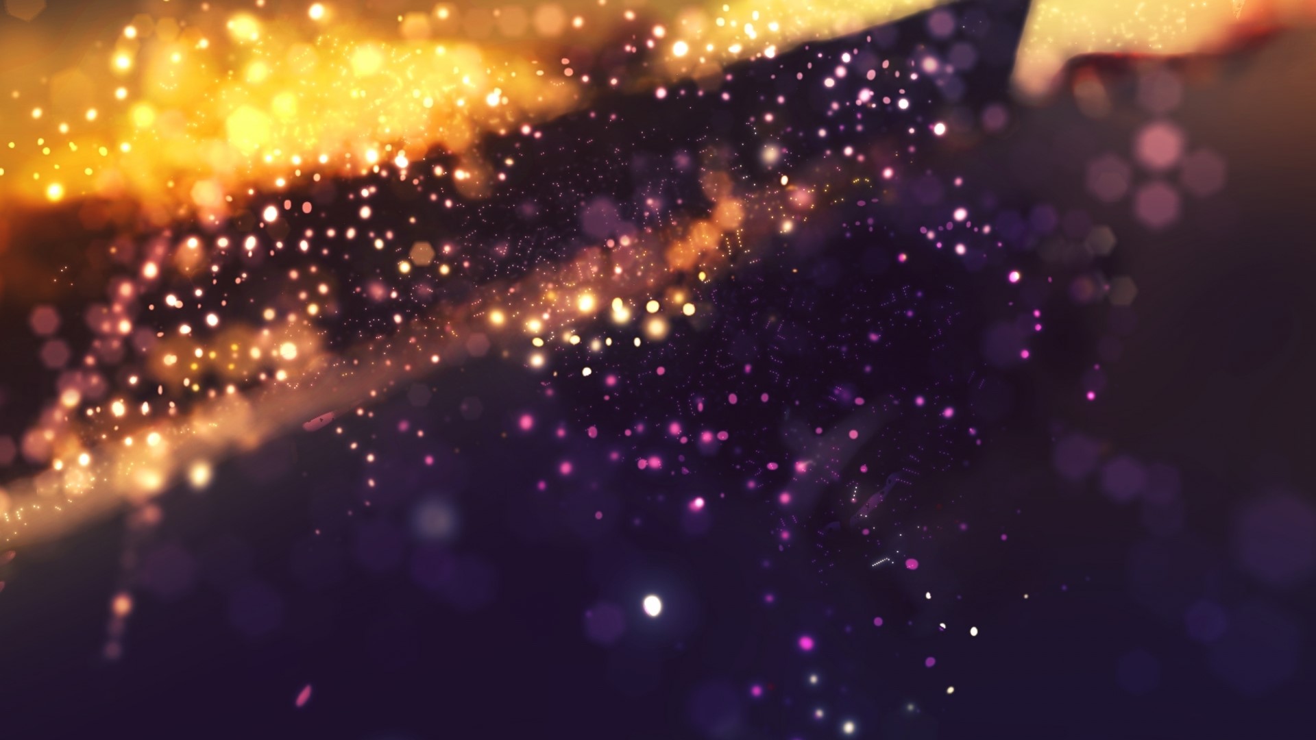 Abstract Bokeh Lights and Particles HD Wallpaper