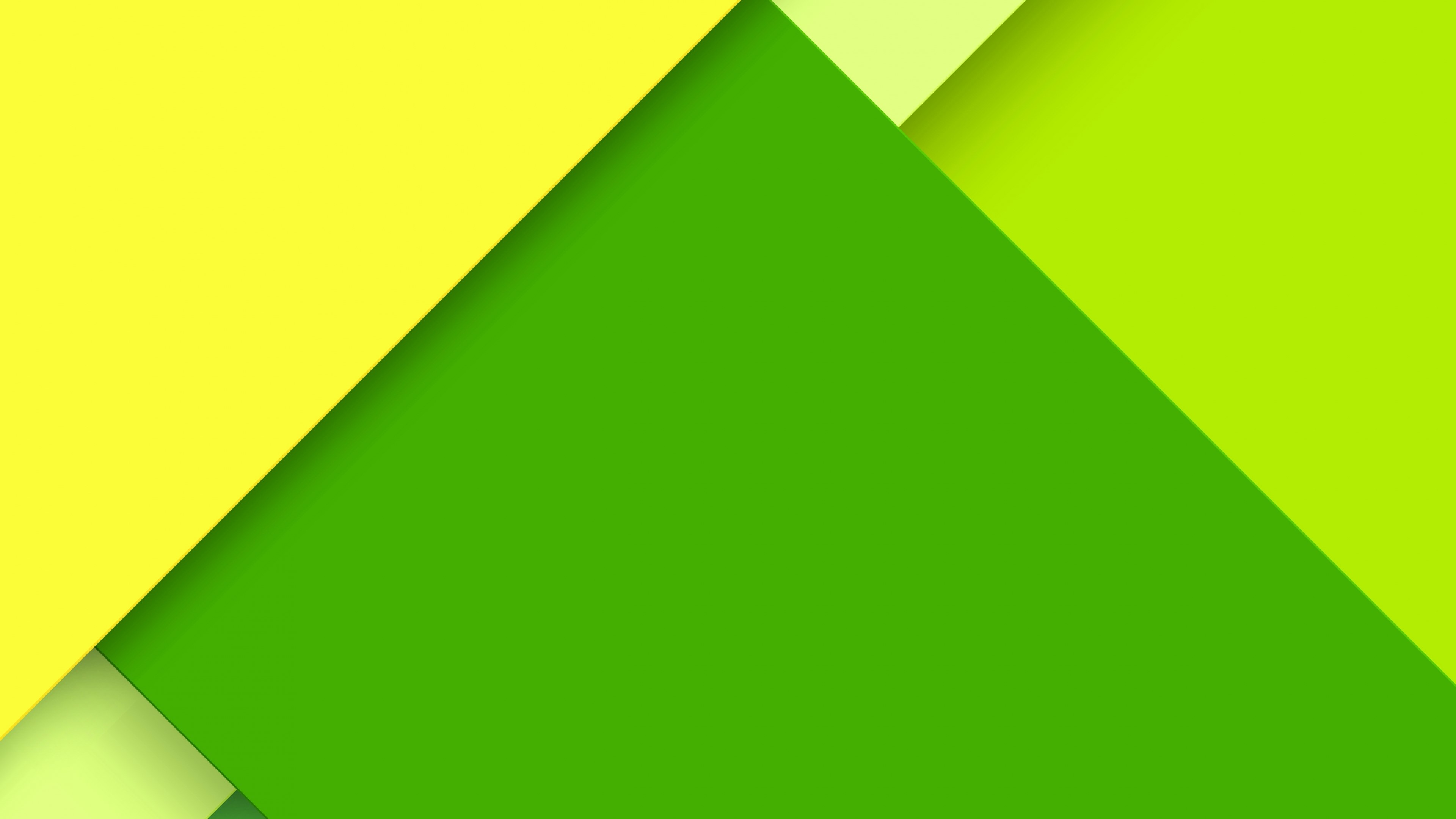 Abstract geometric shapes in yellow and green HD Wallpaper