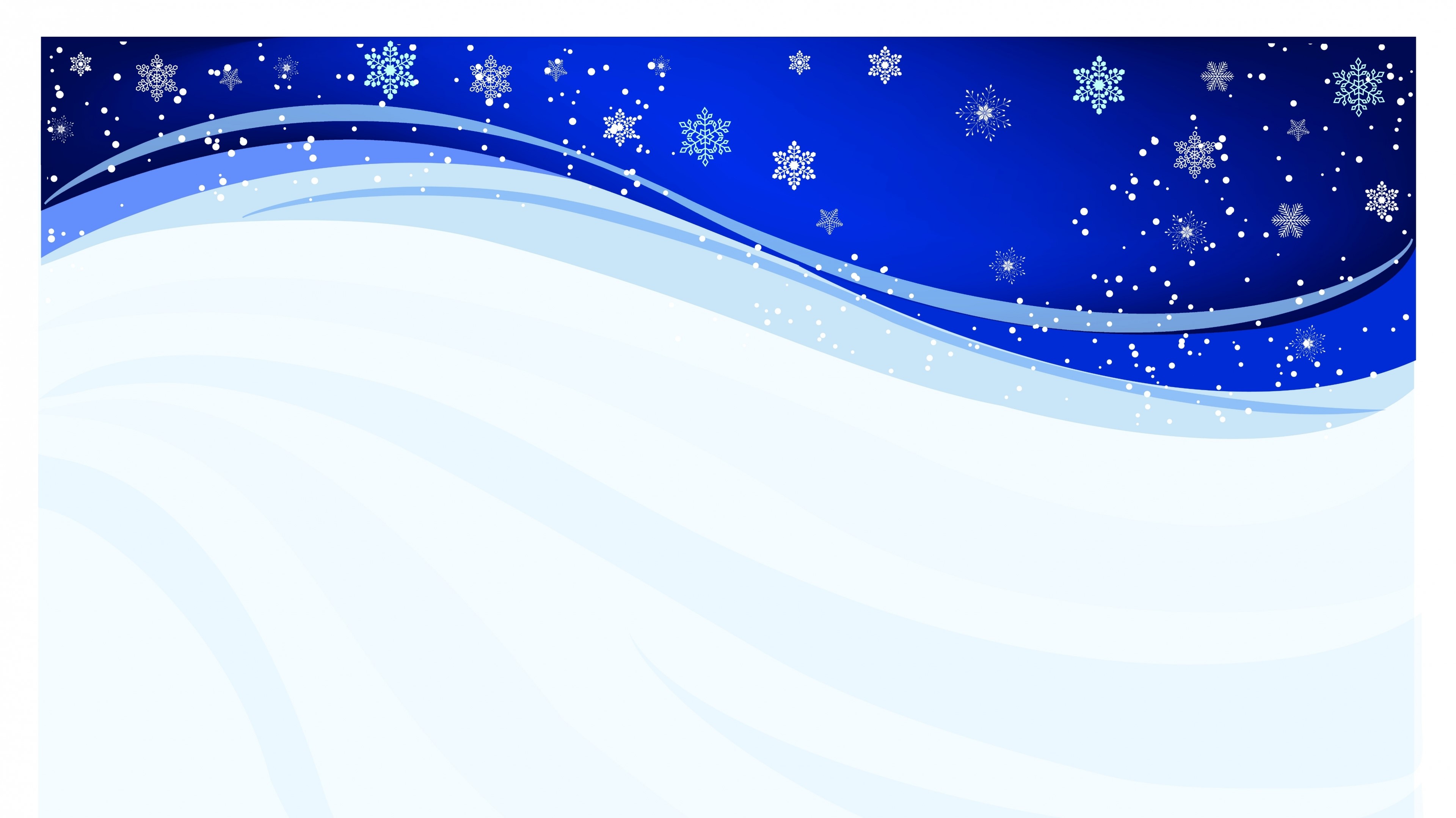 4K Winter Snowflakes Background HD Wallpaper