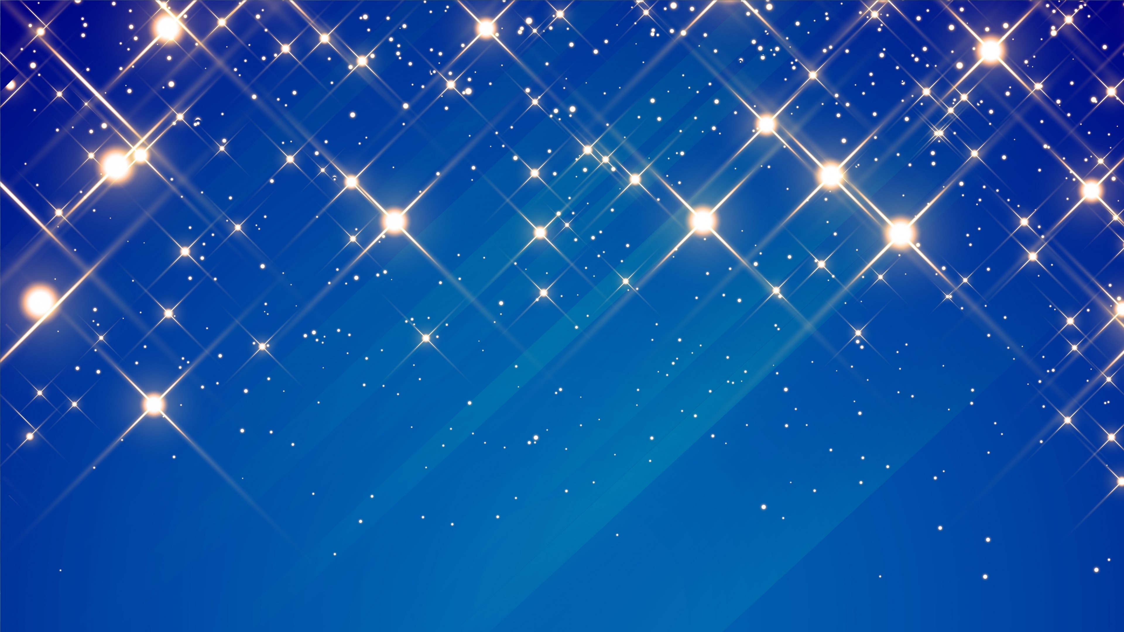 4K Winter Starry Night Background HD Wallpaper