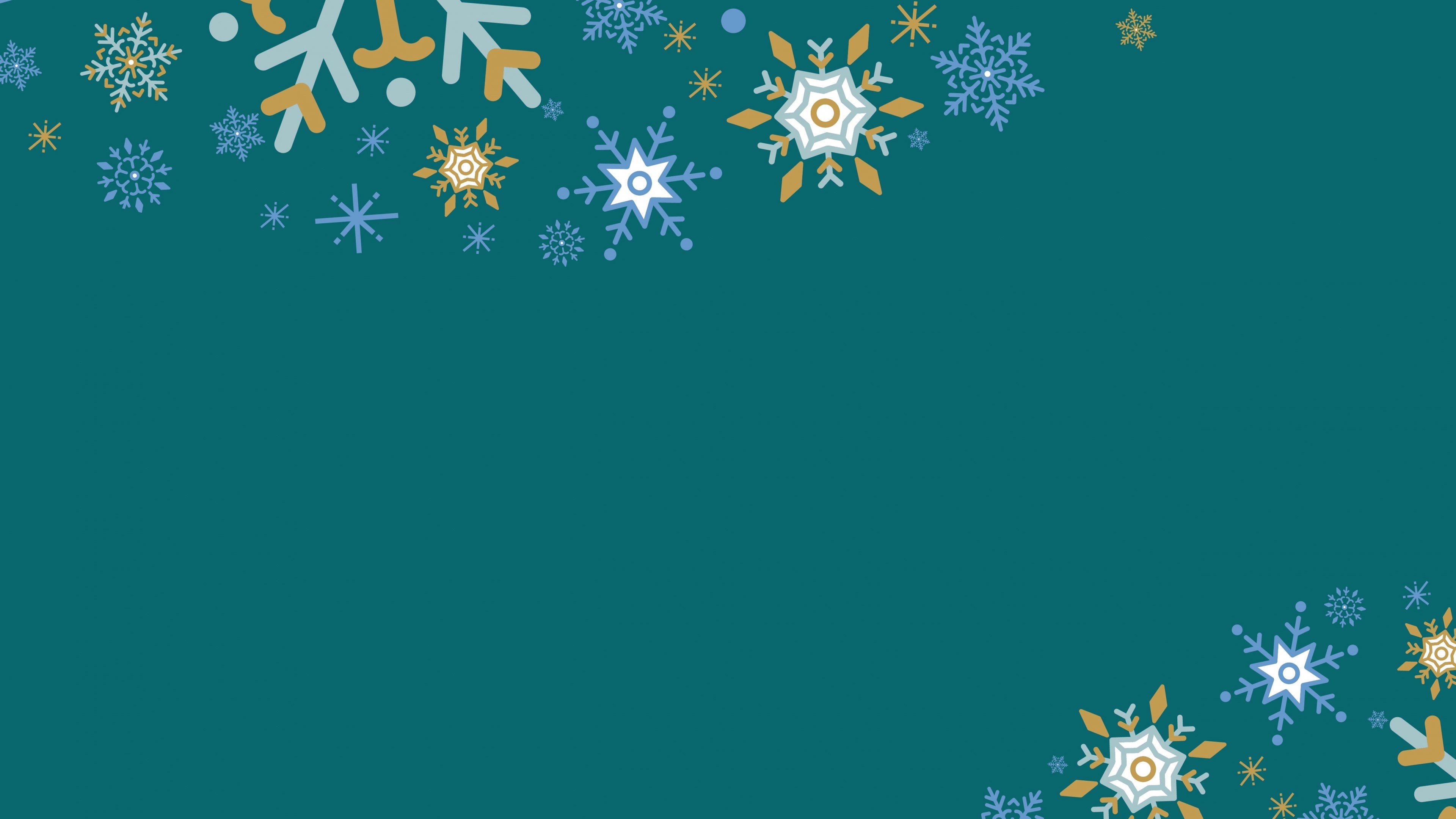 4K Winter Snowflakes Background HD Wallpaper