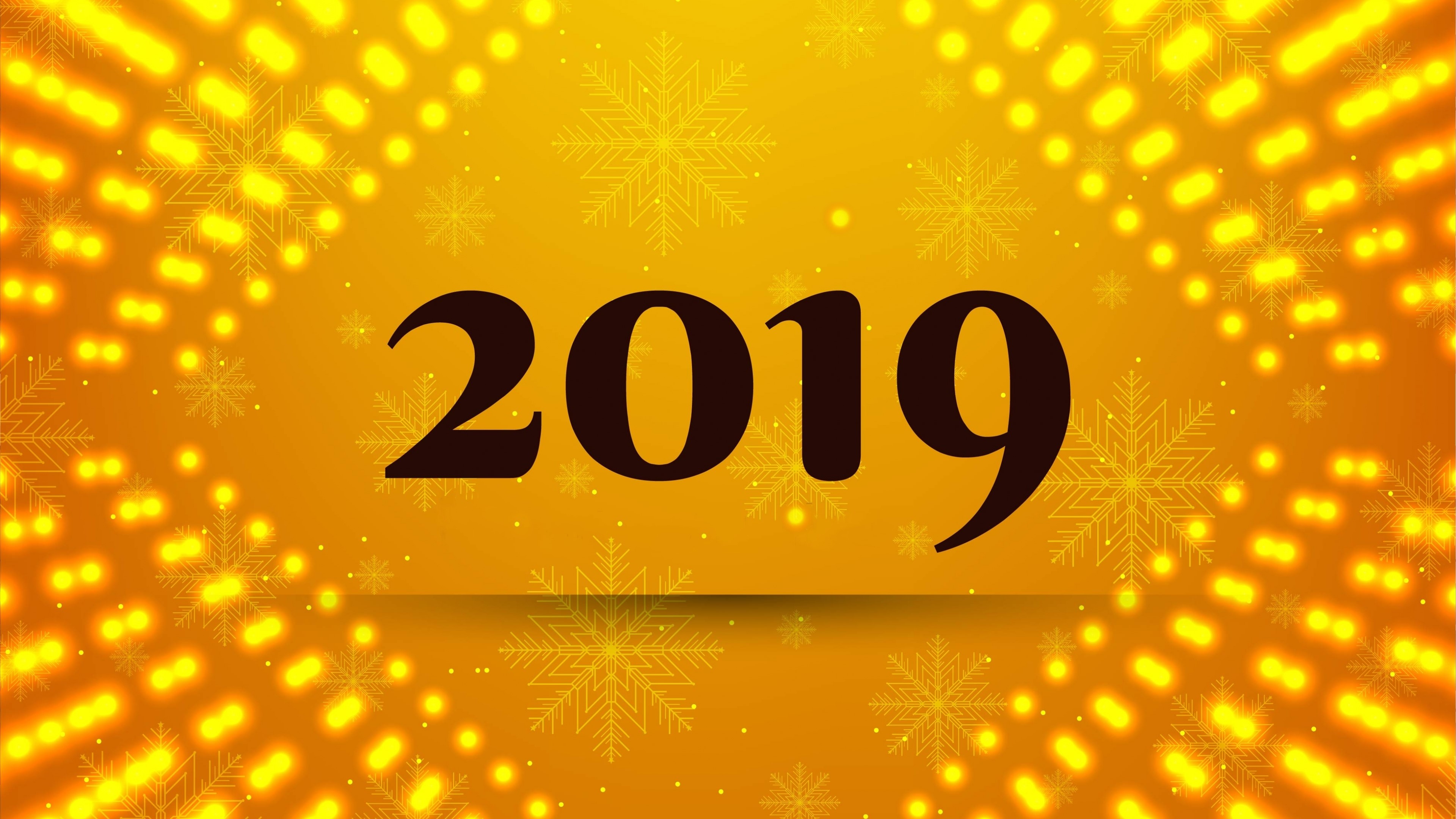 4K New Year 2019 HD Wallpaper