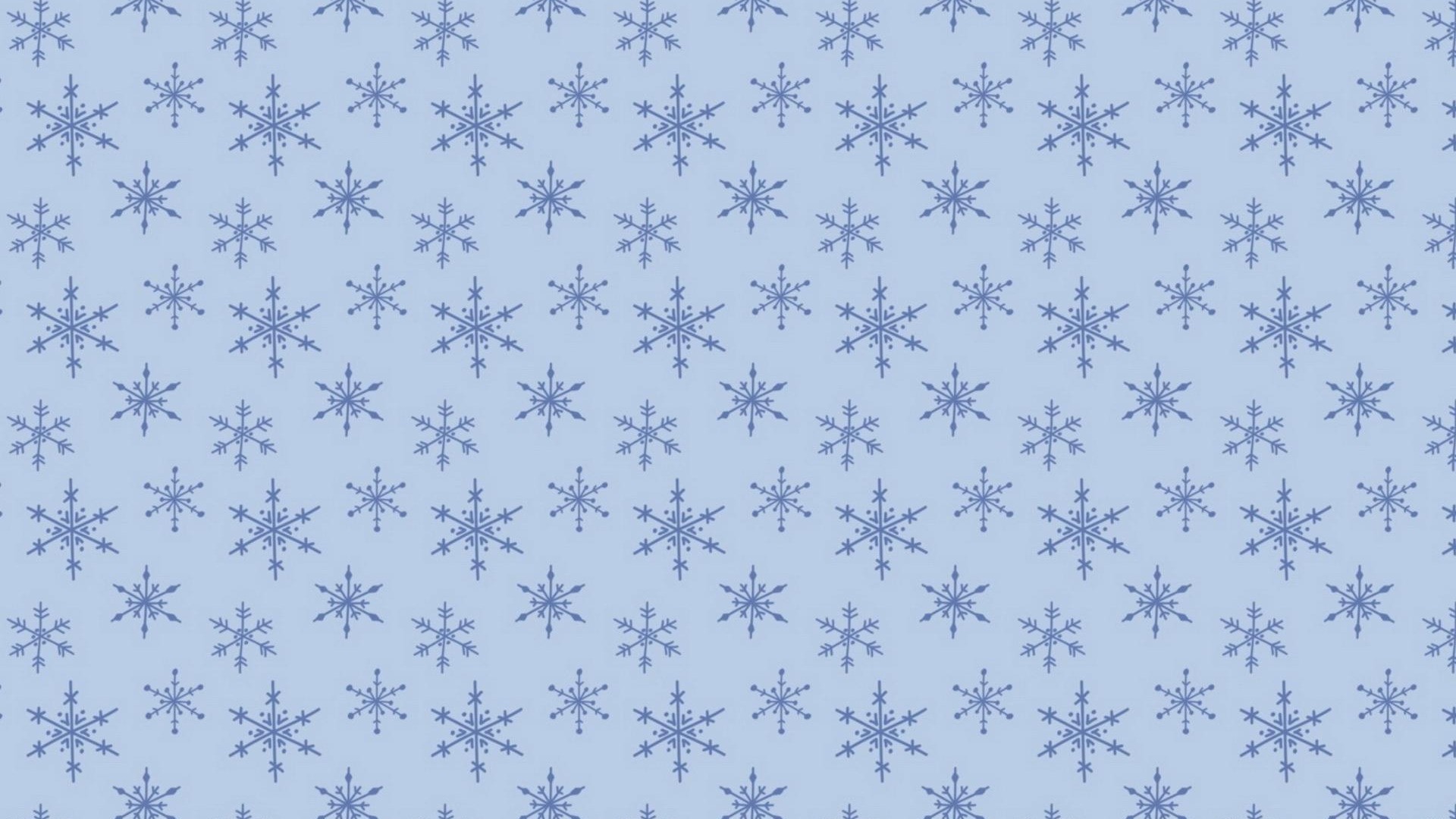 Blue Snowflakes Pattern HD Wallpaper
