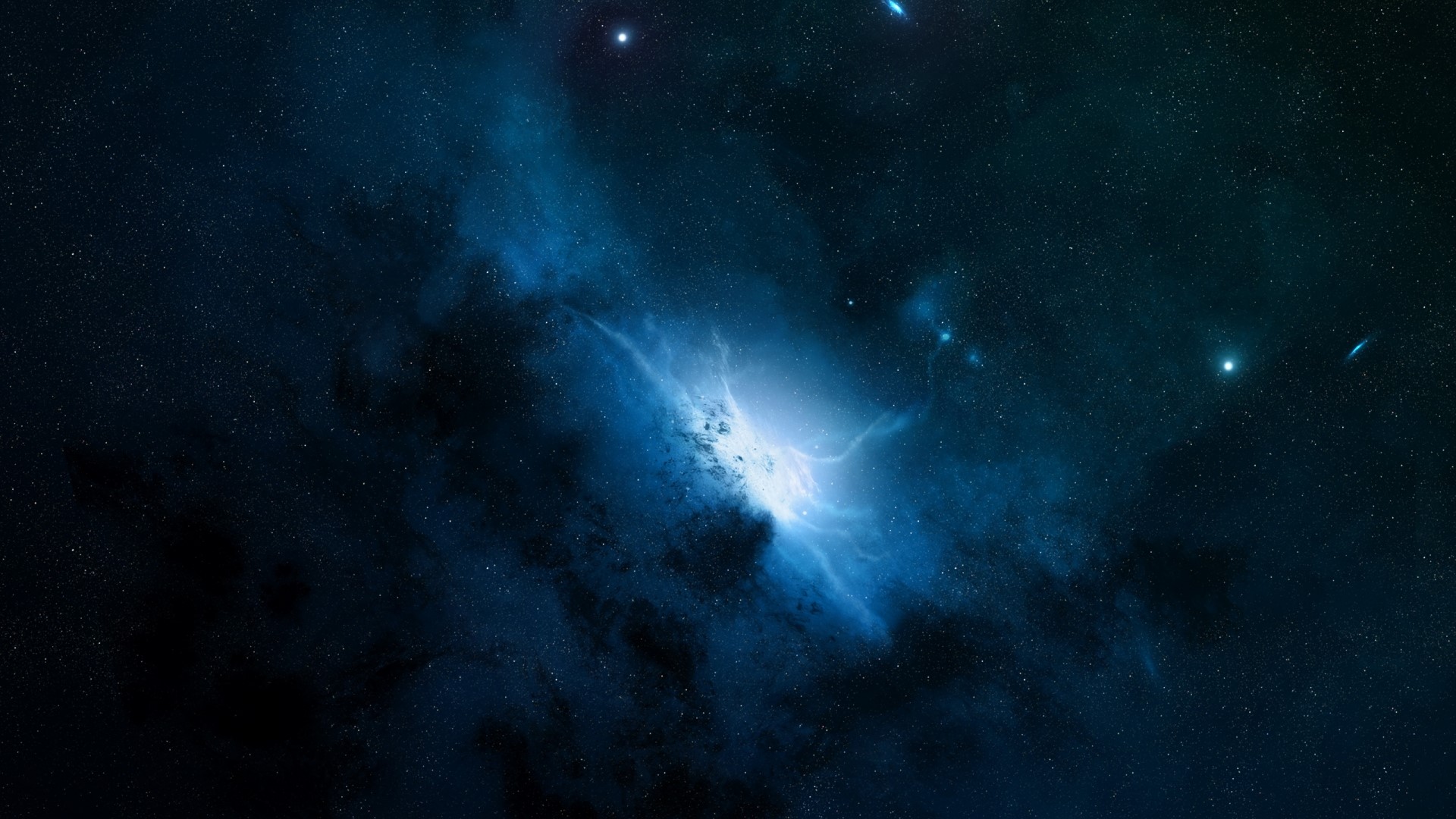 Deep Space Nebula with Stars HD Wallpaper