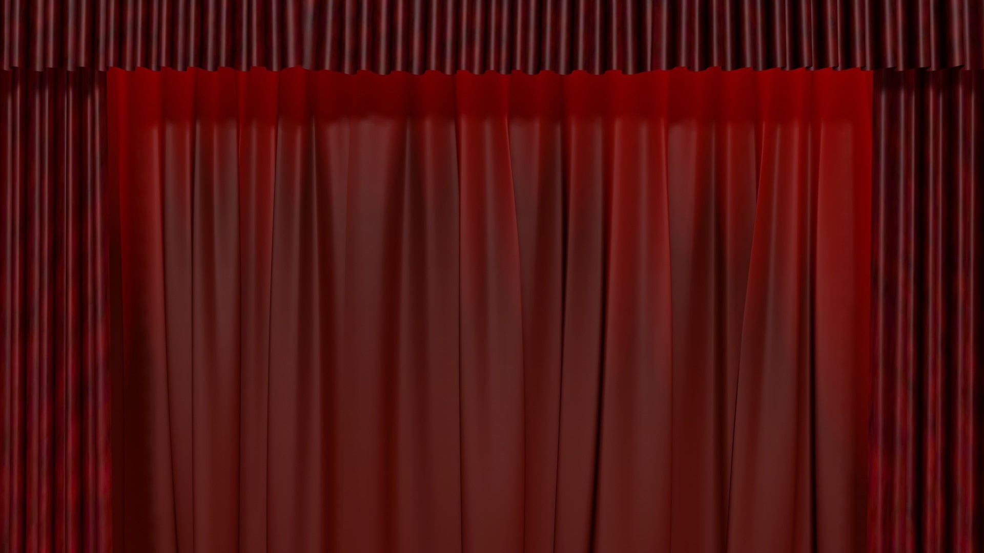 Red theater curtains HD Wallpaper