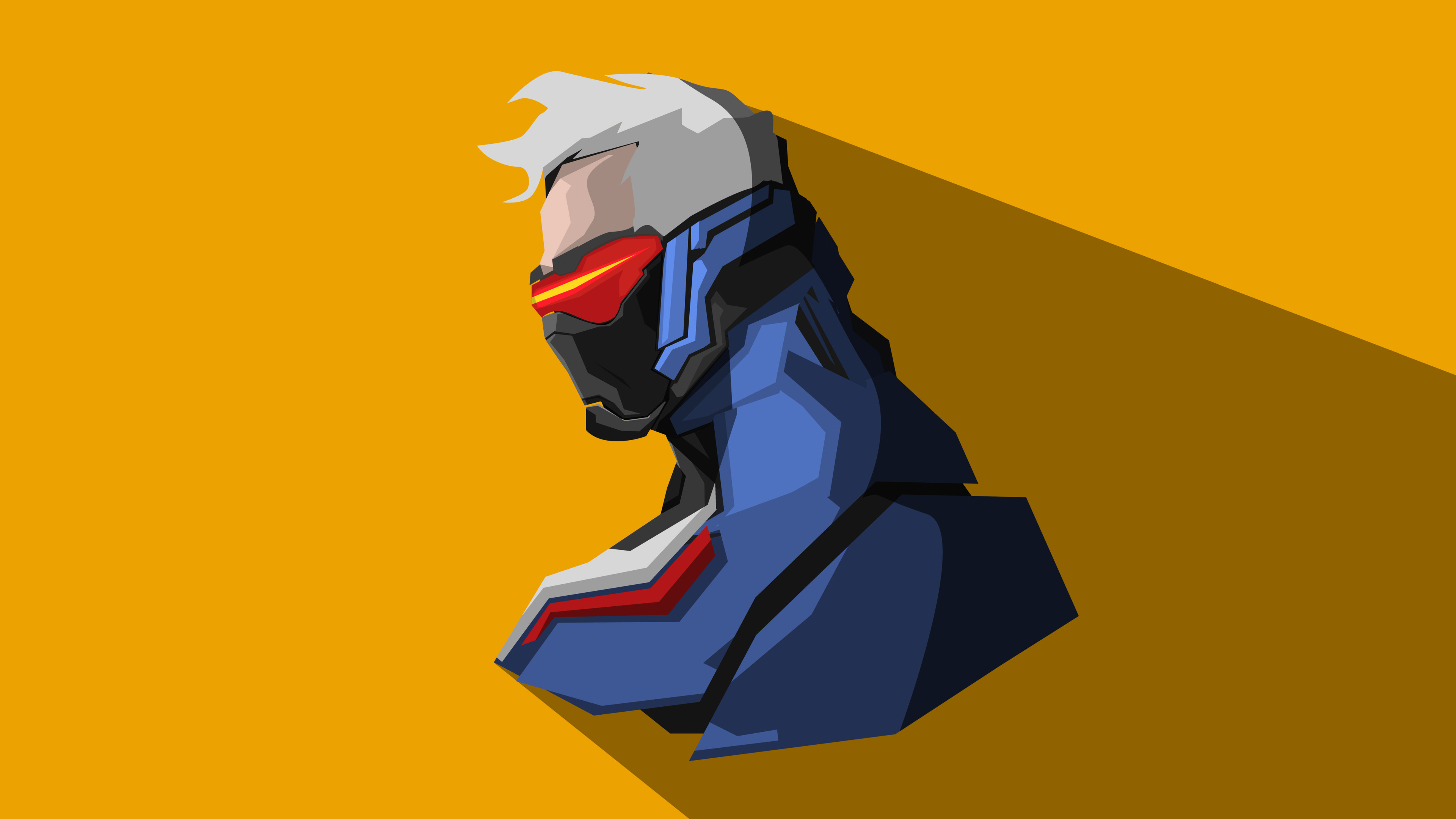 Soldier 76 from Overwatch Minimalist Art HD Wallpaper