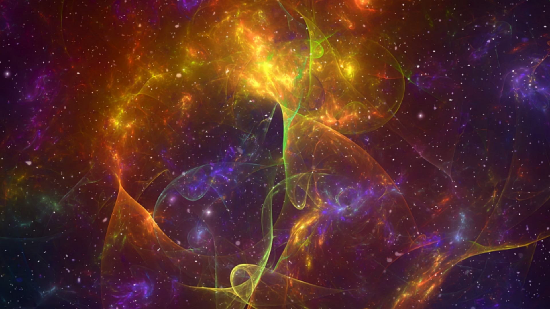 Colorful Nebula with Stars HD Wallpaper