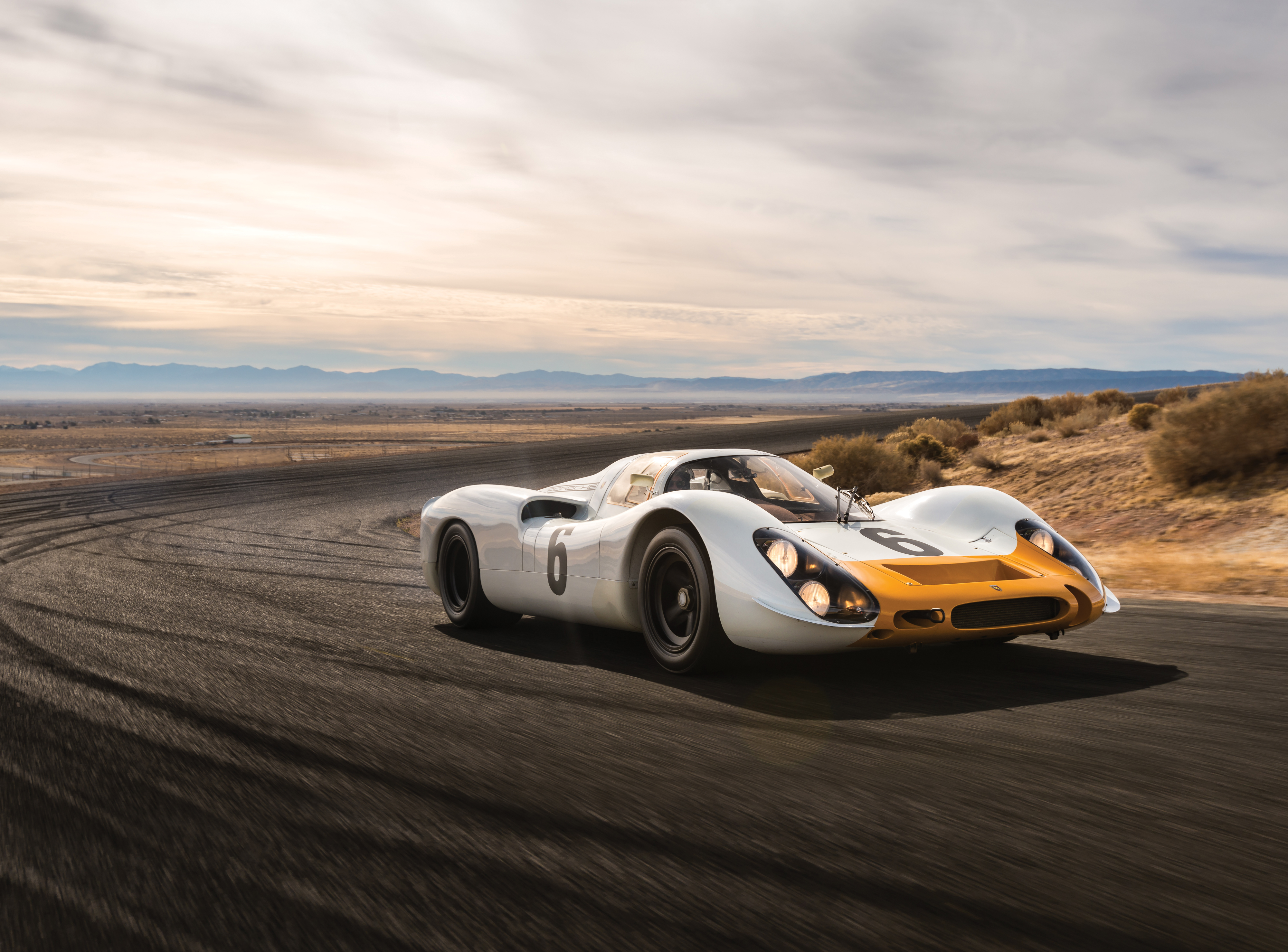 Porsche 908 Kurzheck Coupe on a Racetrack HD Wallpaper