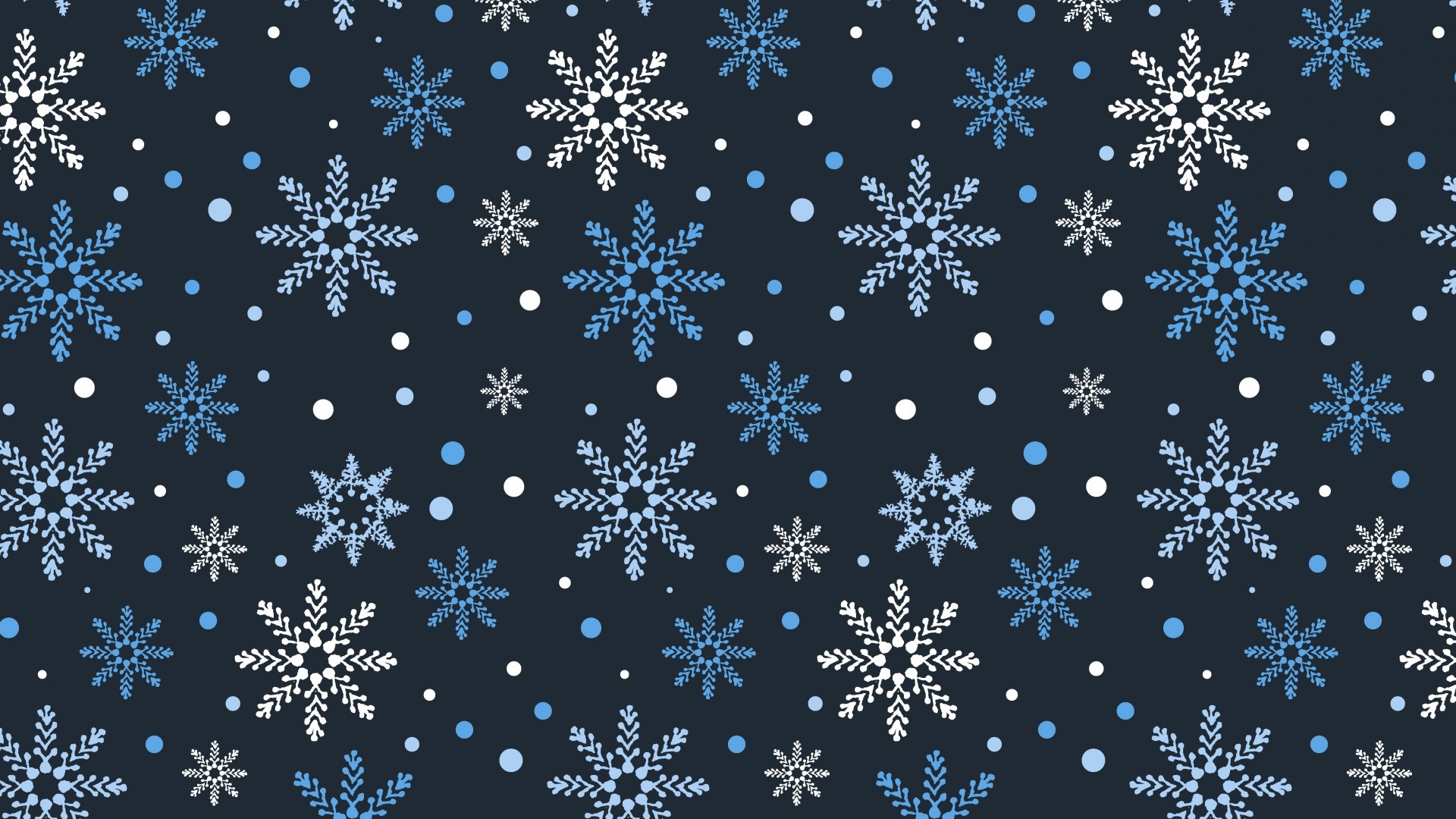 Snowflake Pattern on Dark Background HD Wallpaper