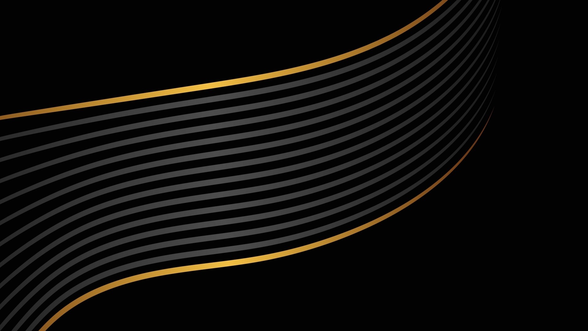Black and Gold Abstract Lines HD Wallpaper