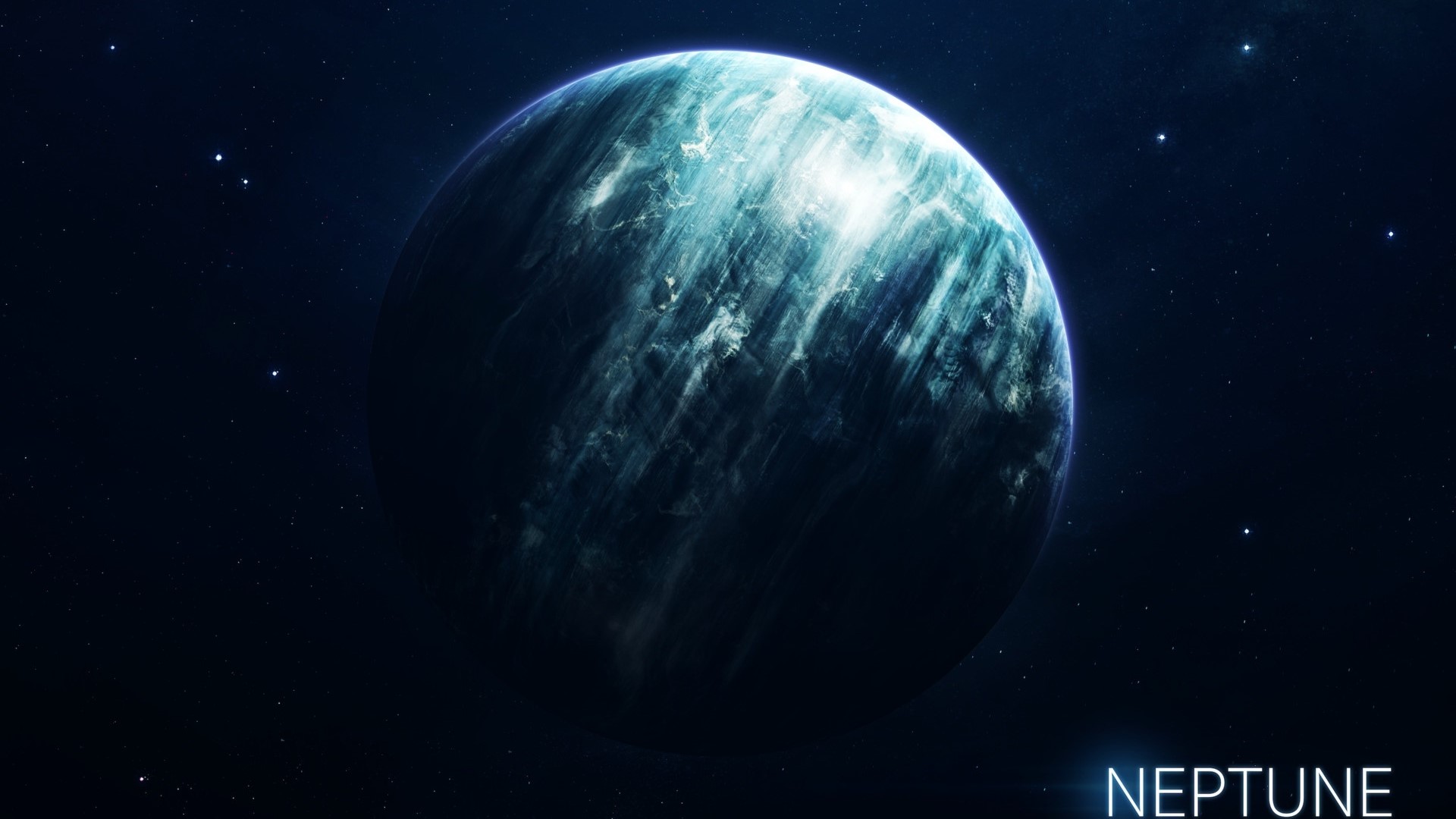 Neptune in Space HD Wallpaper