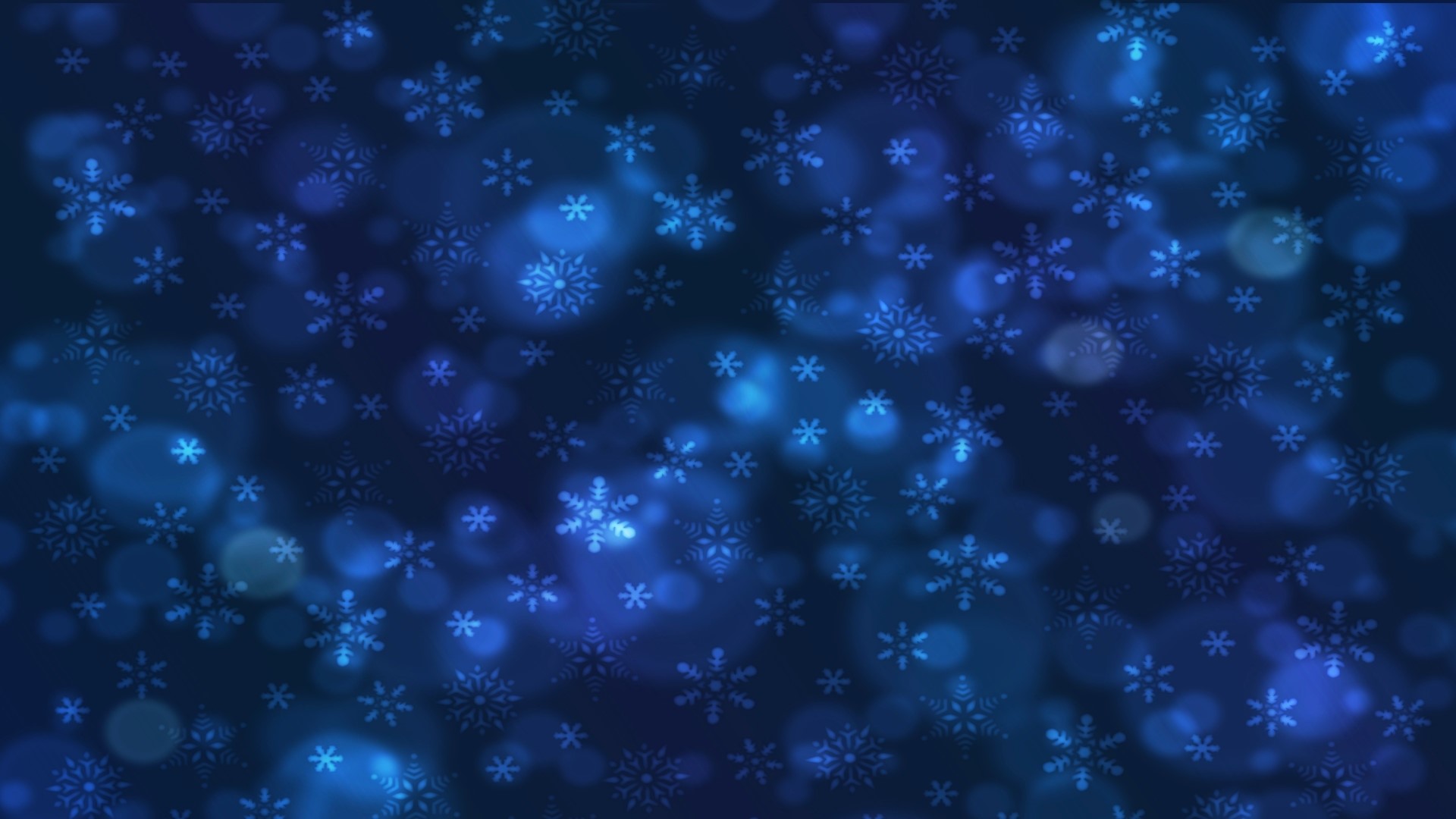 Blue Snowflakes Bokeh HD Wallpaper