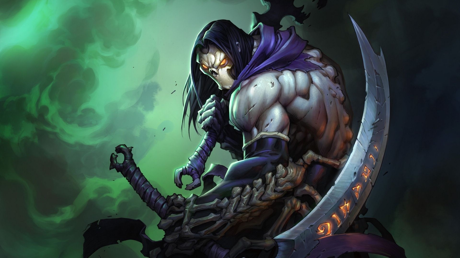 Death from Darksiders II with scythe HD Wallpaper