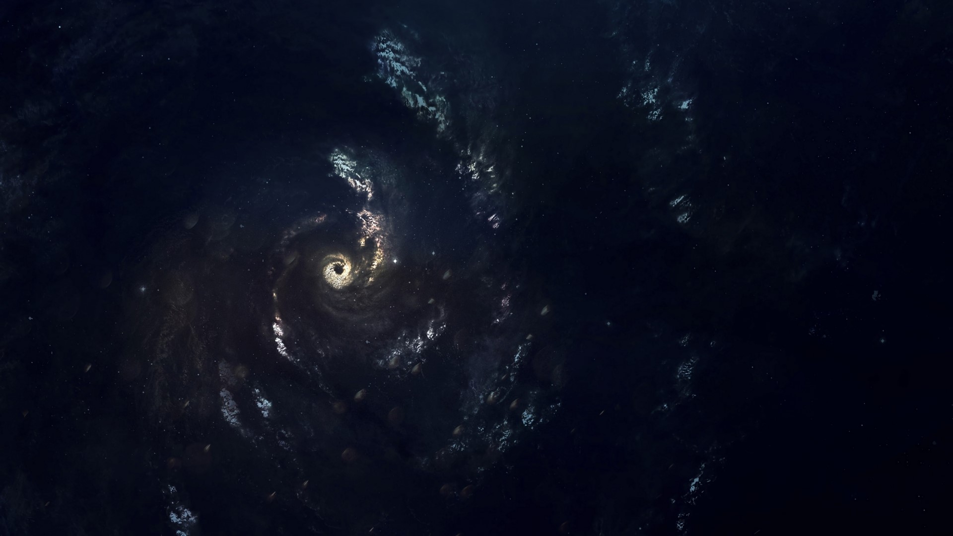 Black hole and galaxy HD Wallpaper