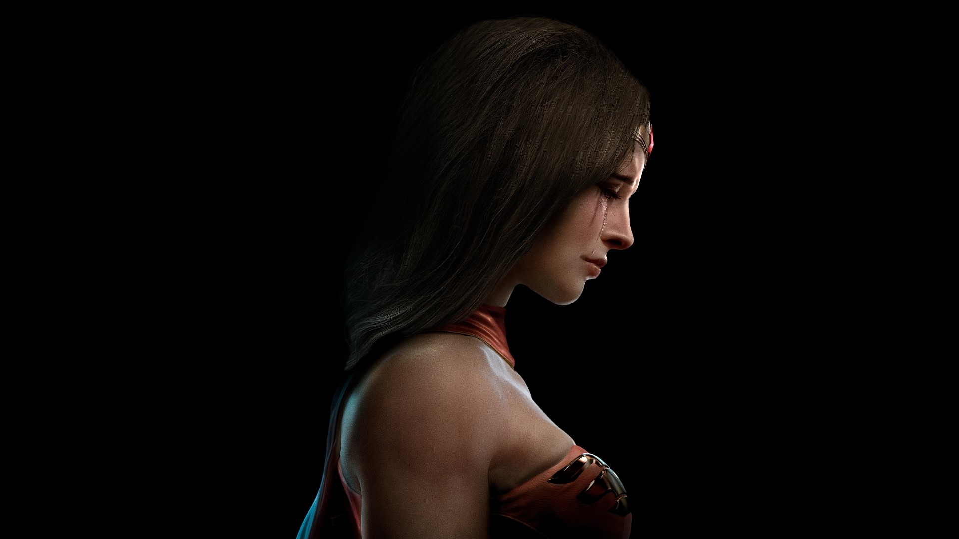 Wonder Woman with scars HD Wallpaper