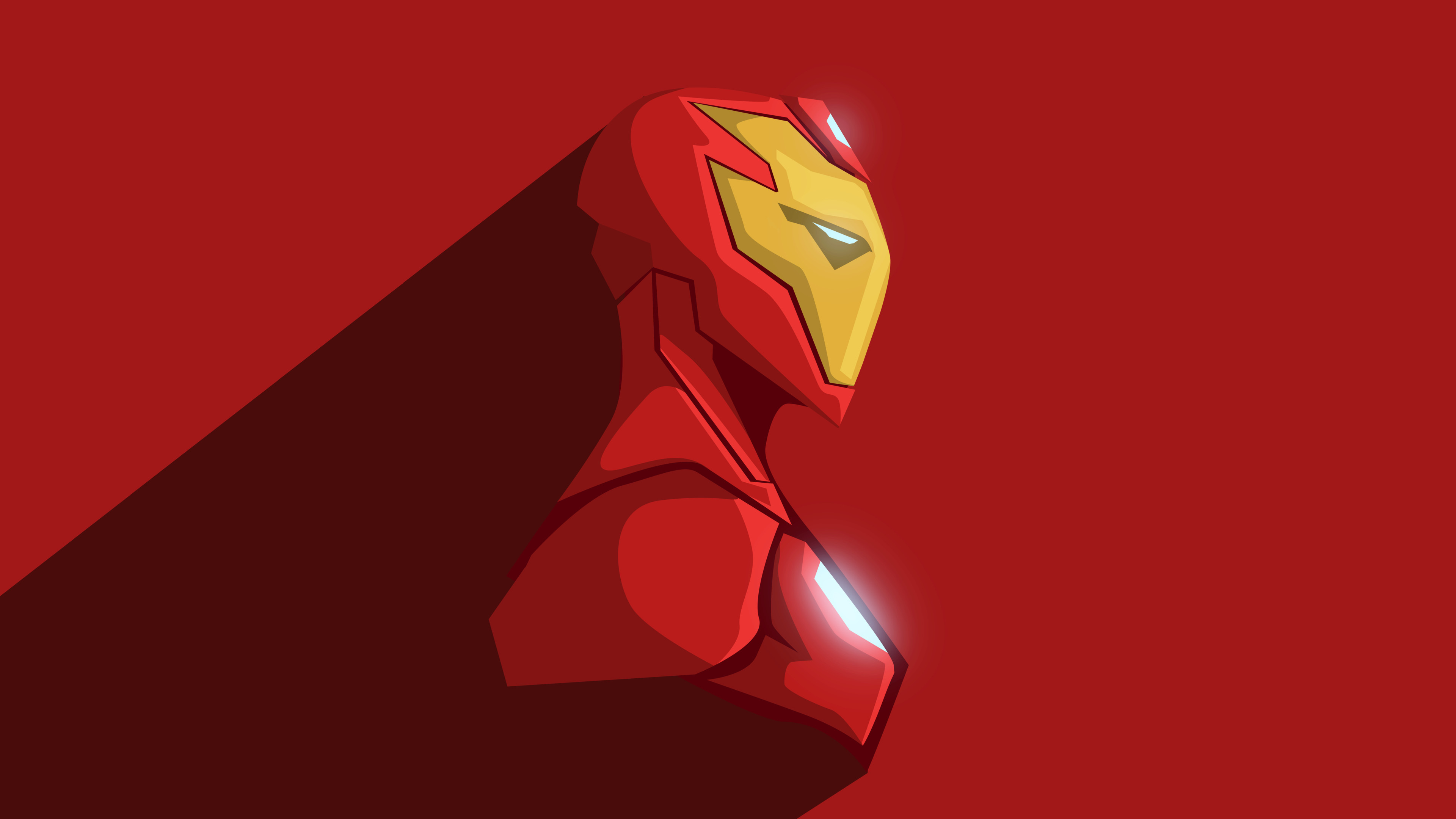 Minimal Iron Man 4K HD Wallpaper