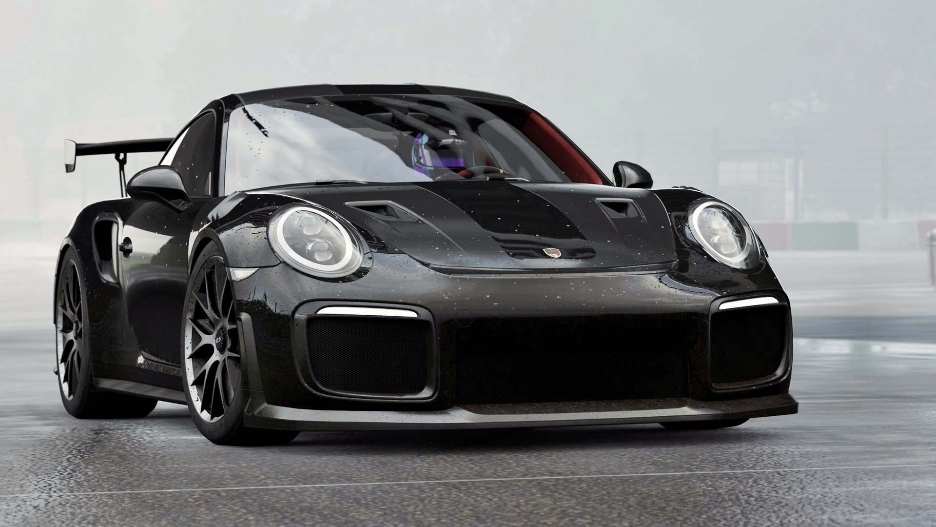 Black Porsche 911 GT2 RS HD Wallpaper