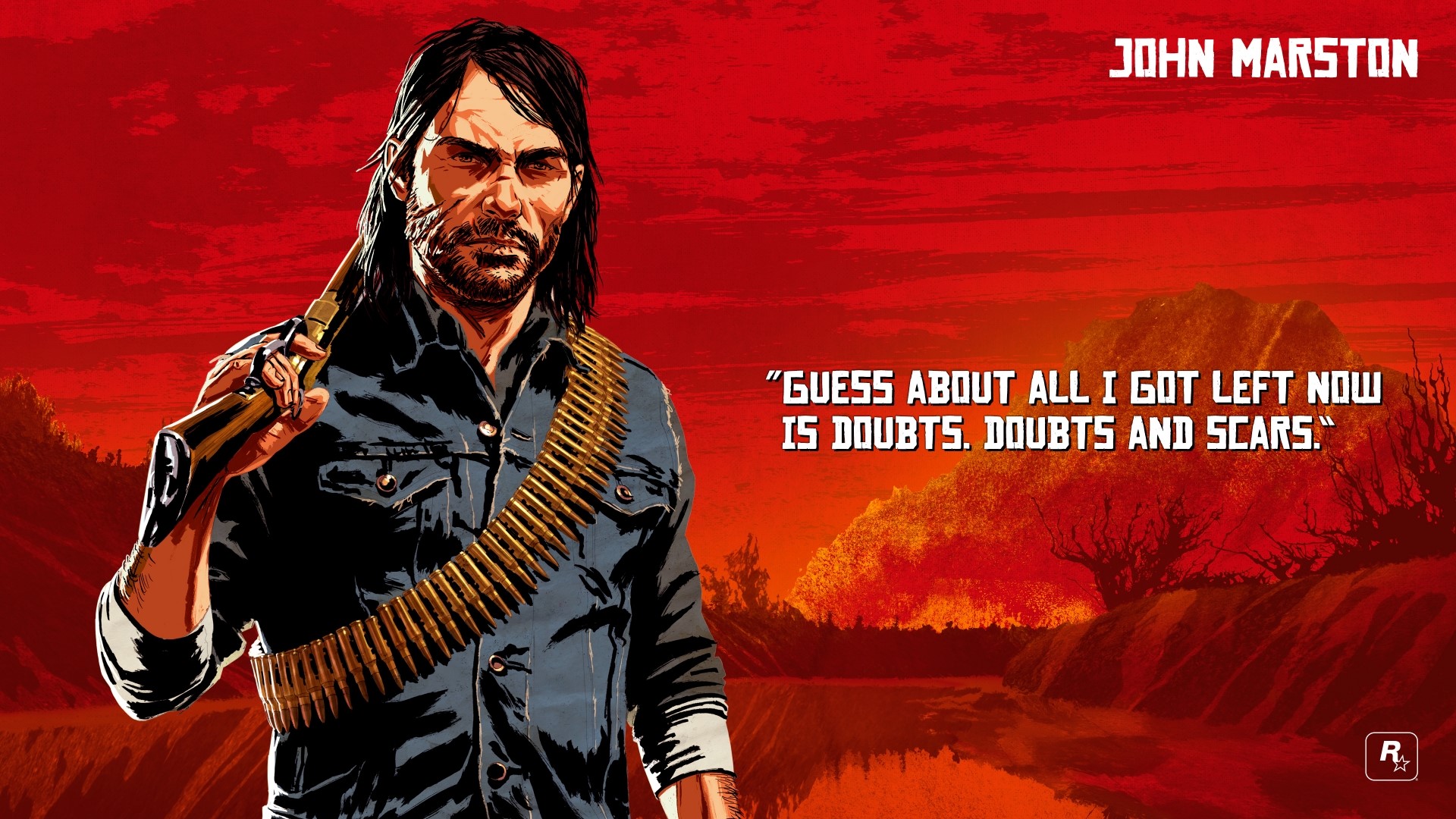 John Marston from Red Dead Redemption 2 HD Wallpaper
