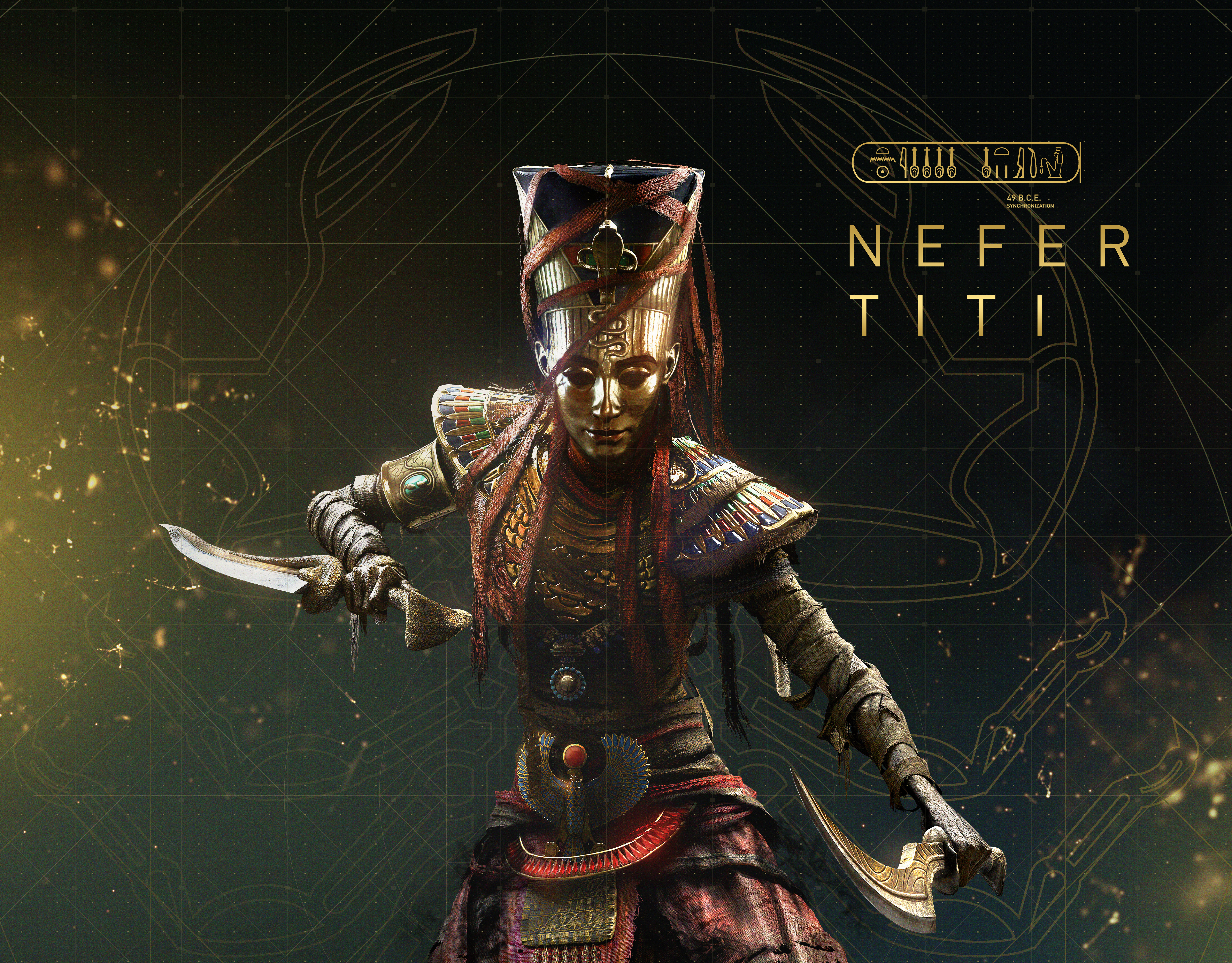 Nefertiti from Assassin's Creed: Origins HD Wallpaper