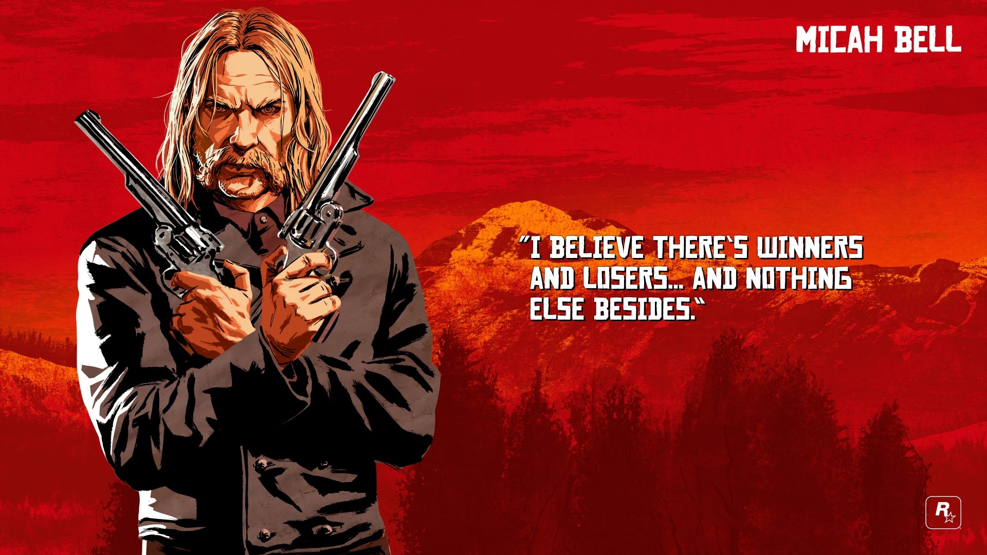 Micah Bell from Red Dead Redemption 2 HD Wallpaper